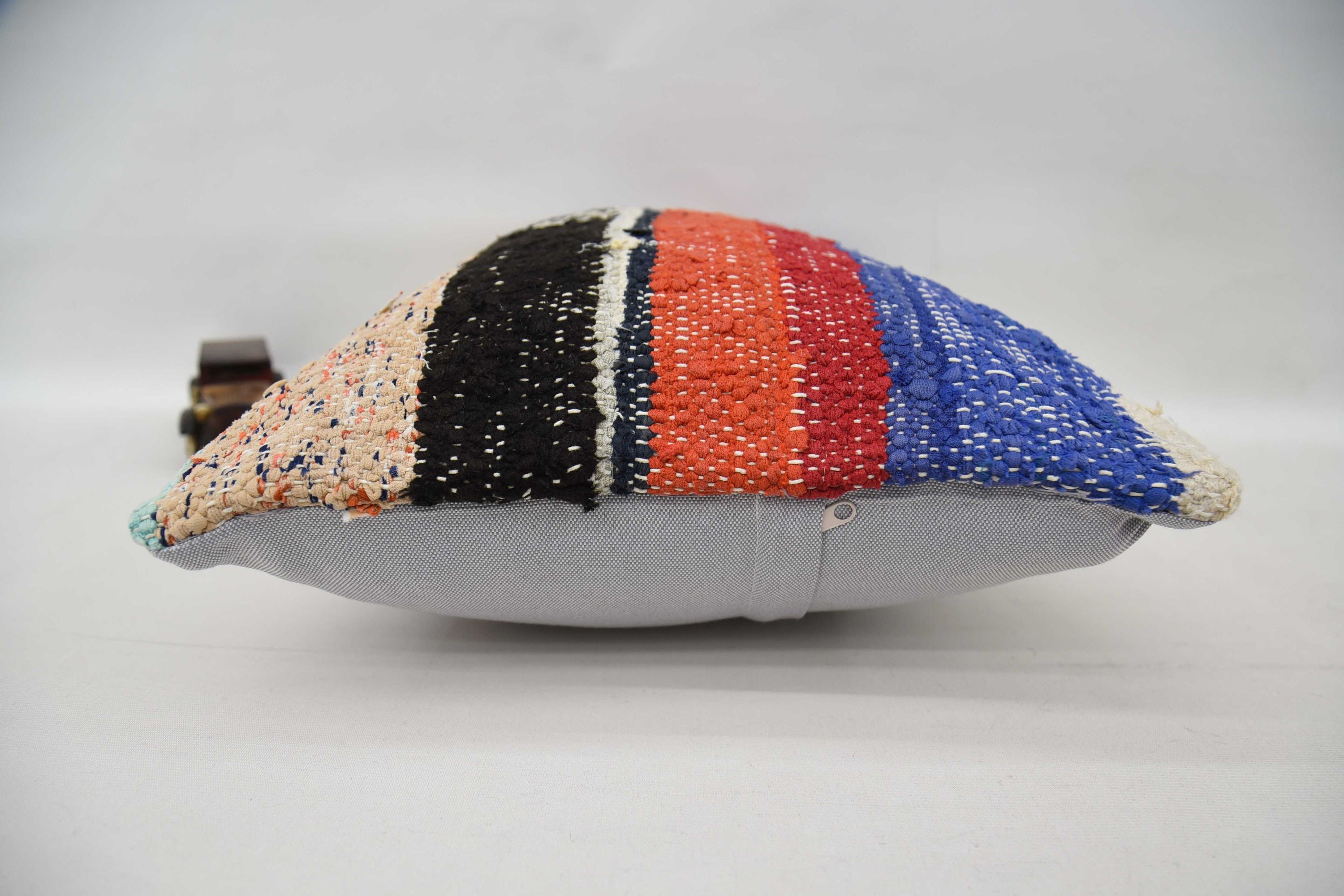 Boho Pillow Sham Cover, Kilim Cushion Sham, 16"x24" Blue Pillow Sham, Luxury Cushion, One Of A Kind Cushion Case, Antique Pillows