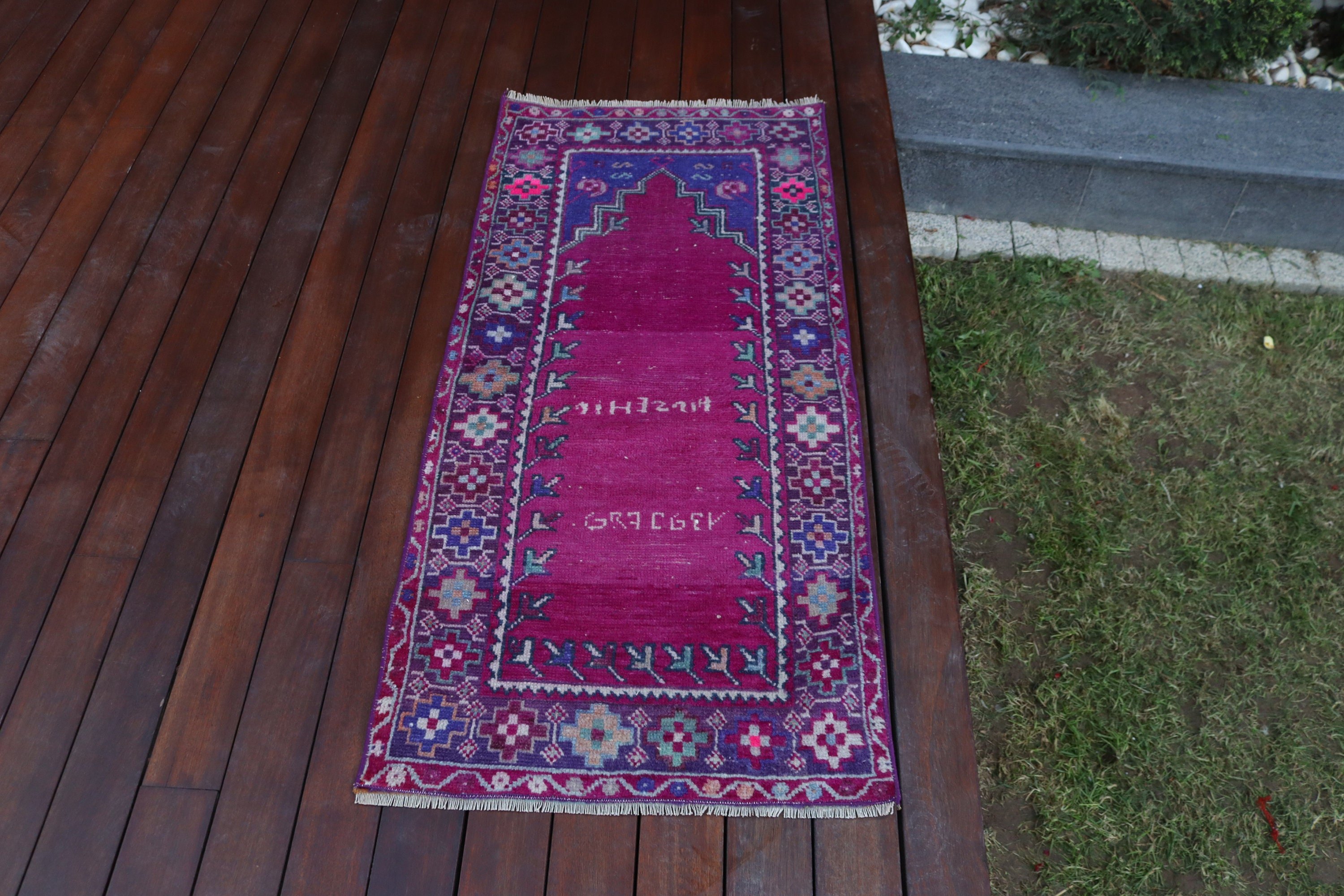 Modern Rug, Nursery Rugs, Vintage Rugs, Turkish Rug, Outdoor Rug, 1.9x4.1 ft Small Rug, Moroccan Rugs, Pink Neutral Rug, Small Area Rug