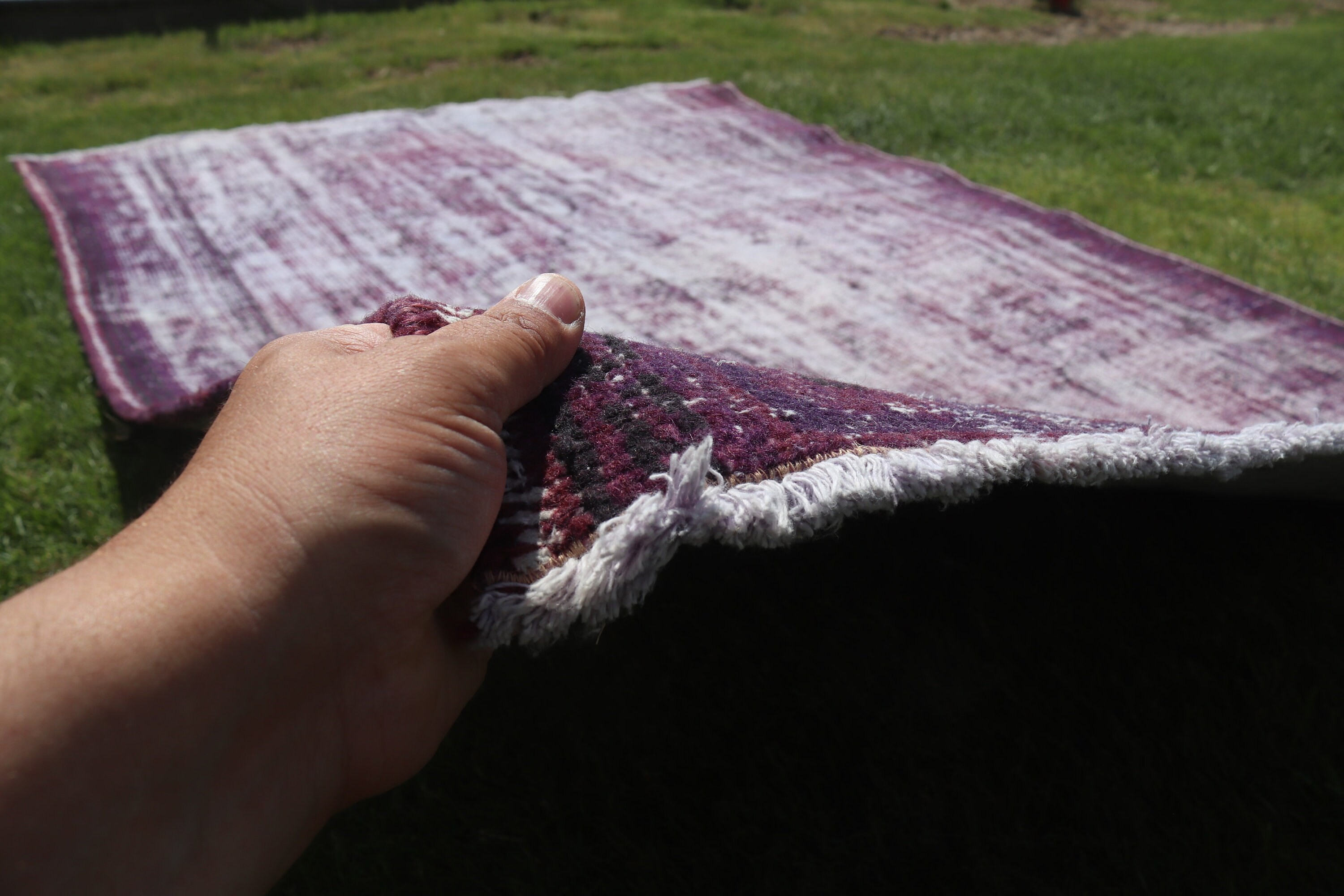 Flatweave Rugs, Vintage Rug, Purple Handwoven Rugs, Large Oushak Rug, Turkish Rugs, Antique Rug, 5.9x8.7 ft Large Rugs, Large Vintage Rug