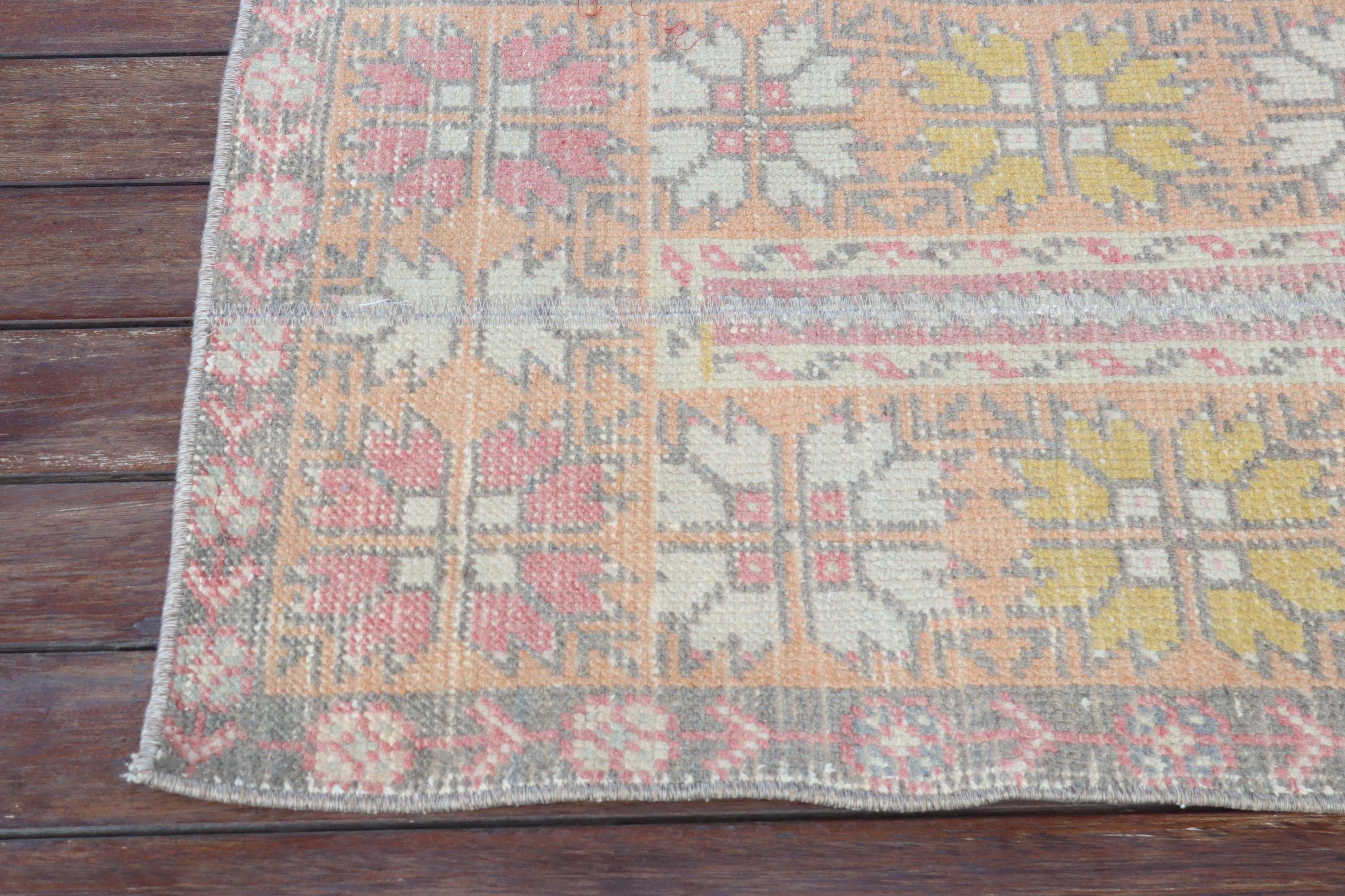 Lüks Halı, Kahverengi 1.8x8.7 ft Runner Halı, Türk Halısı, Yatak Odası Halısı, Koridor Halıları, Vintage Halılar, Beni Ourain Runner Halıları