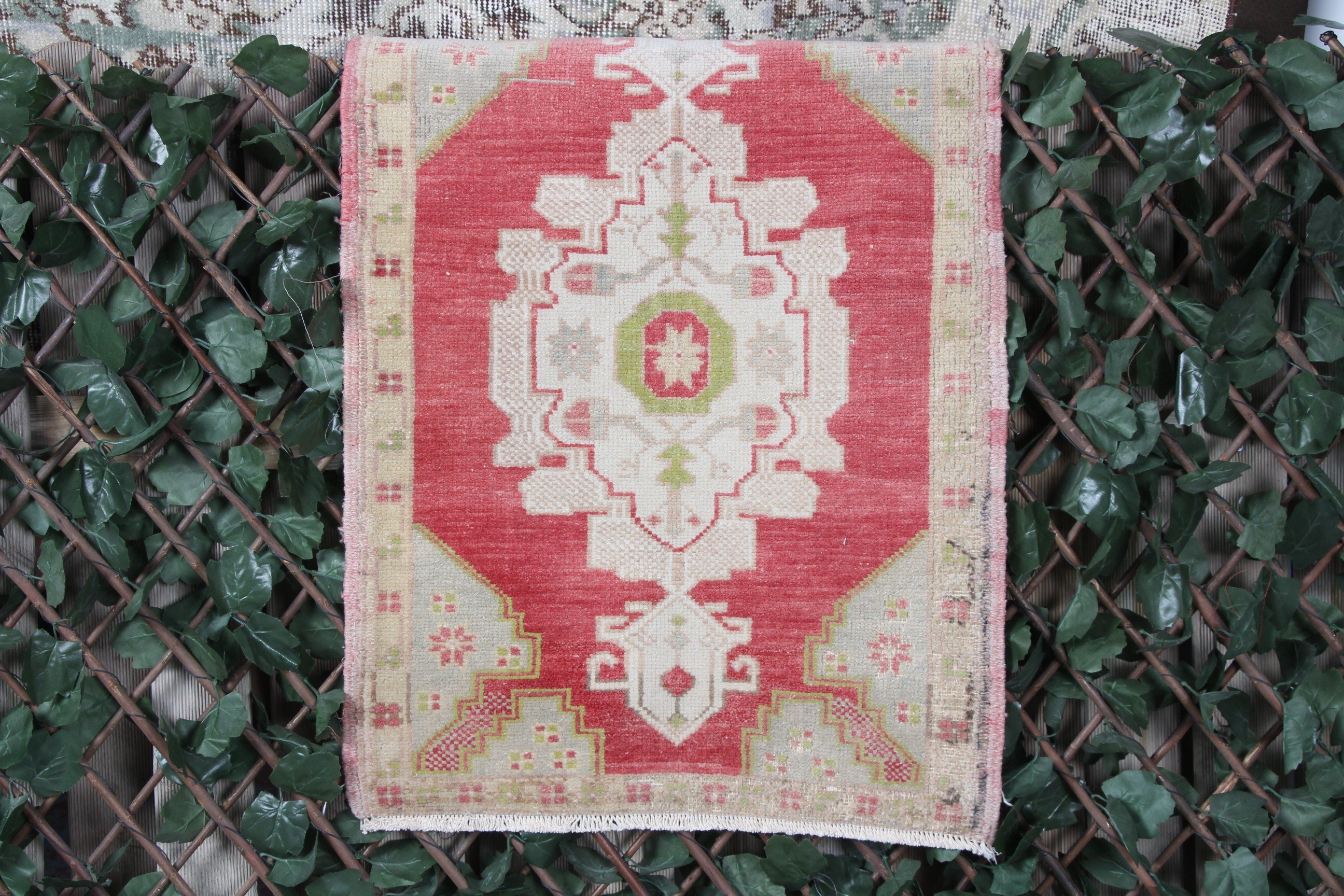 Bedroom Rugs, Red Antique Rugs, Rugs for Bedroom, Kitchen Rugs, 1.9x2.7 ft Small Rug, Cute Rugs, Vintage Rugs, Turkish Rugs