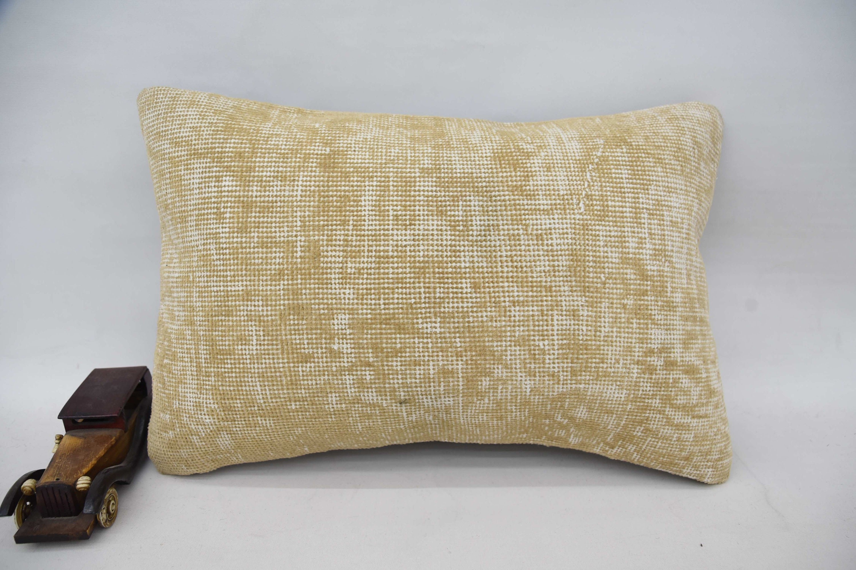 Ethnic Throw Pillow Sham, Pillow for Sofa, Farmhouse Cushion, 16"x24" Beige Cushion, Vintage Pillow, Gift Pillow, Decorative Throw Cushion