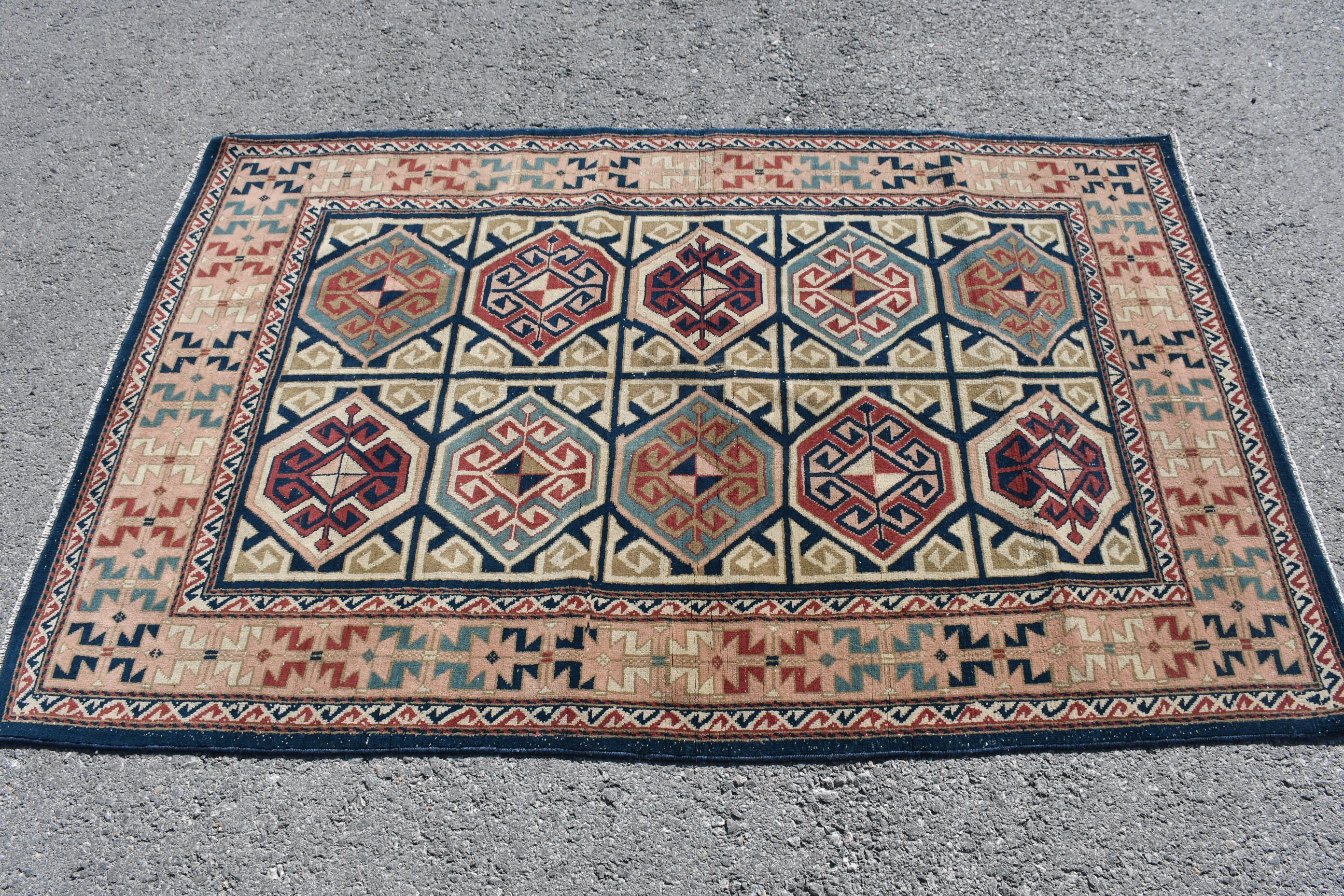 Türk Halısı, Pembe Yatak Odası Halısı, Çocuk Halısı, Yün Halıları, Giriş Halısı, 3.7x5.9 ft Accent Halısı, Antika Halı, Yatak Odası Halıları, Vintage Halılar