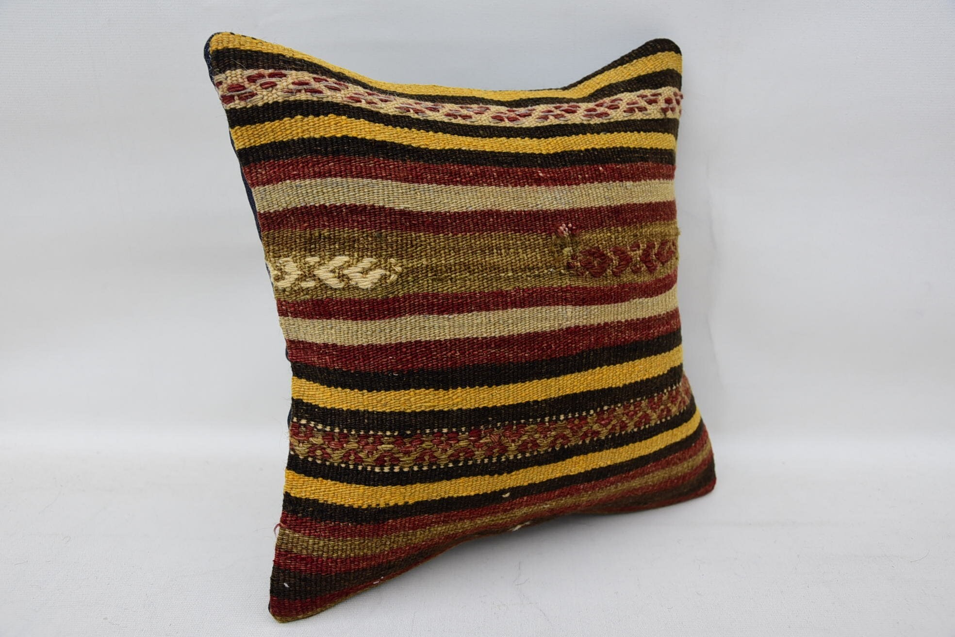 12"x12" Red Pillow, Wholesale Pillow Sham, Kilim Pillow, Vintage Pillow, Throw Kilim Pillow, Outdoor Bolster Cushion Case