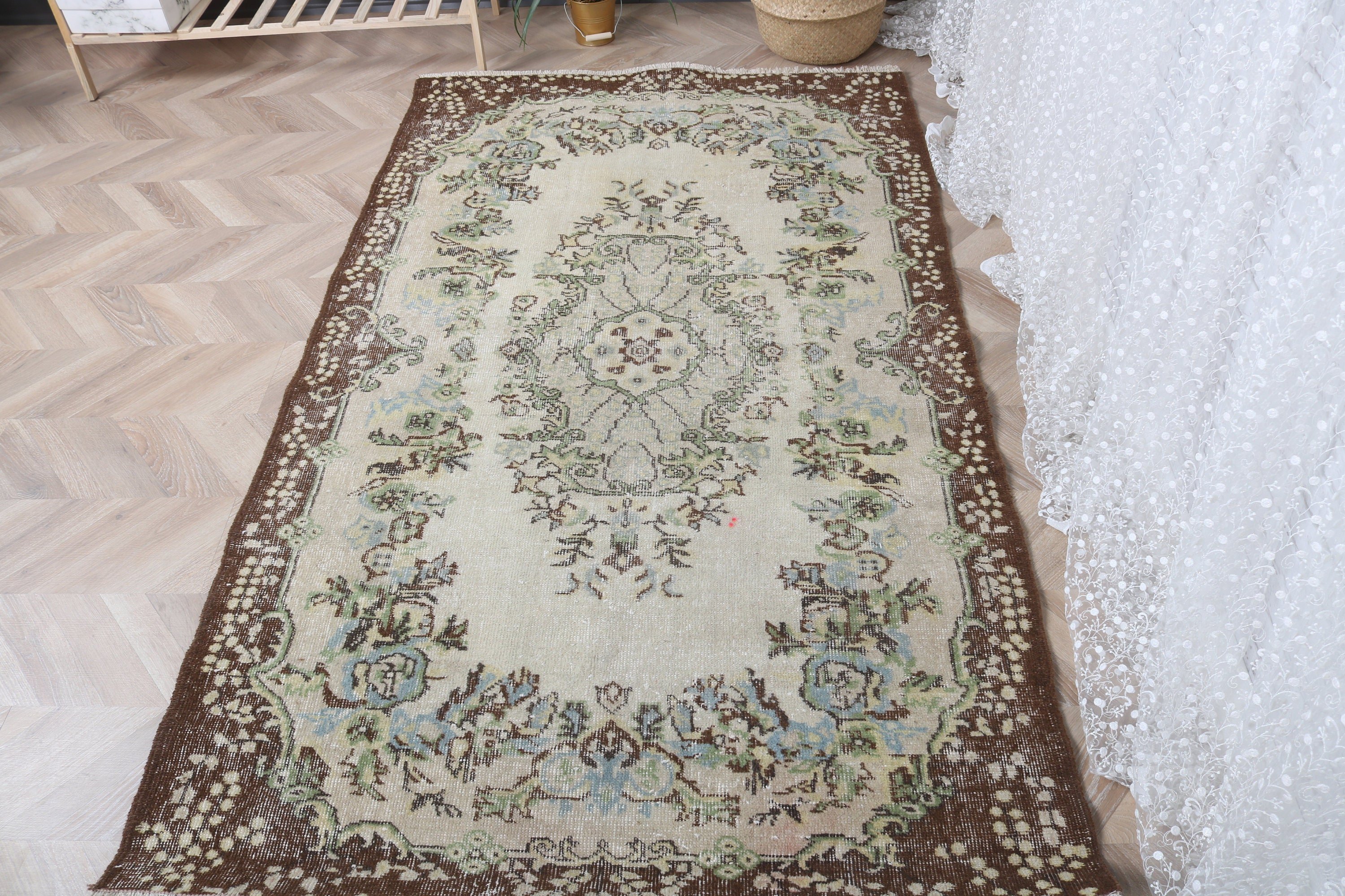 Beige Modern Rugs, 3.9x6.6 ft Area Rugs, Home Decor Rug, Turkish Rugs, Office Rugs, Nursery Rug, Vintage Rugs, Modern Rug, Dining Room Rugs