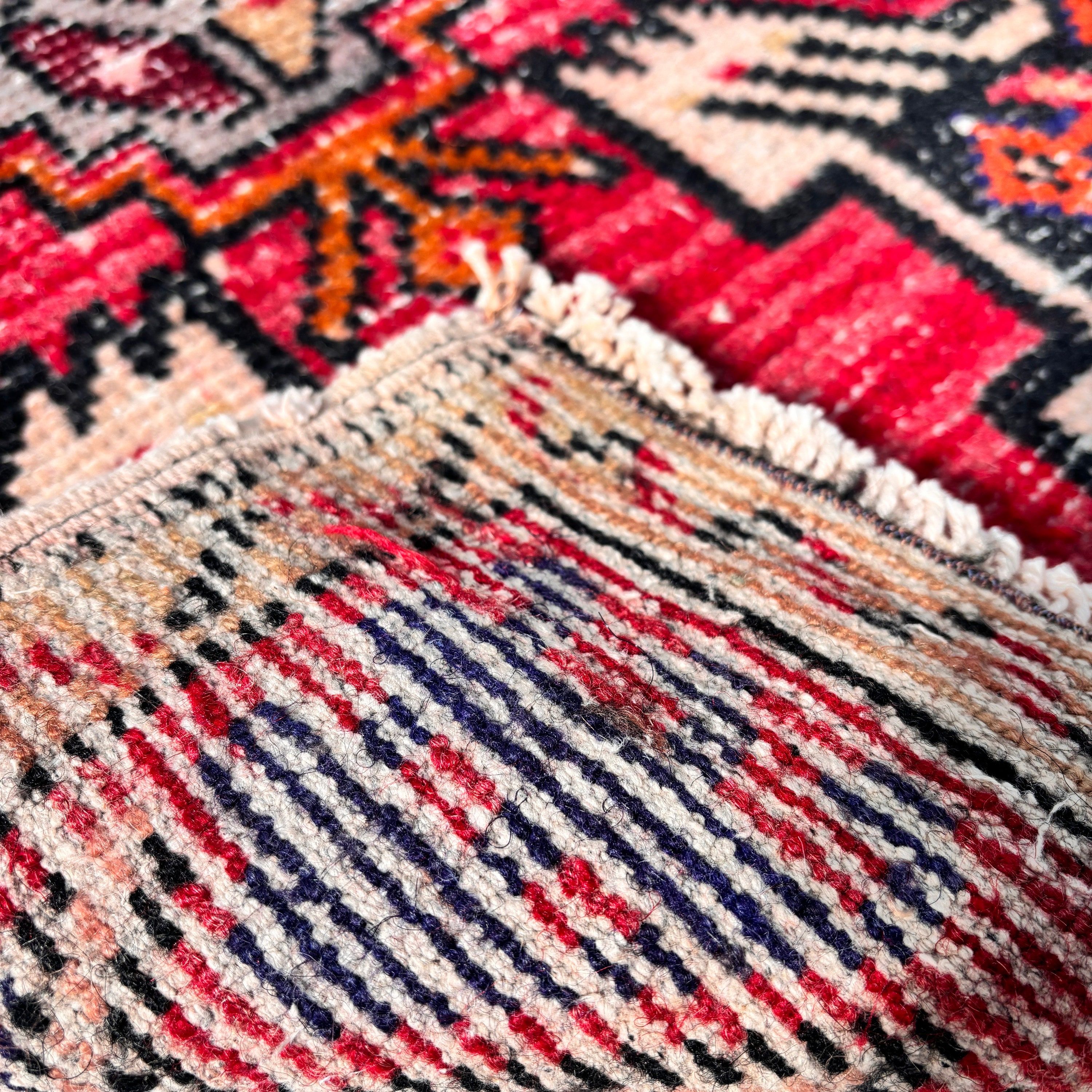 Small Vintage Rug, Exotic Rug, 1.6x3.2 ft Small Rug, Neutral Rugs, Anatolian Rugs, Small Boho Rugs, Turkish Rug, Vintage Rug, Red Wool Rugs