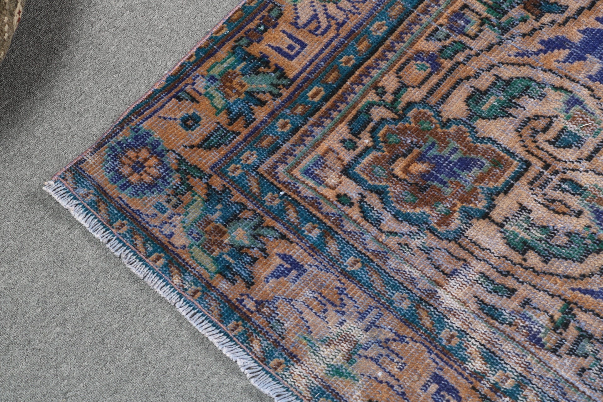 Oriental Rugs, Dining Room Rugs, Vintage Rug, Large Oushak Rugs, Turkish Rug, Oushak Rugs, Blue  6.1x9.4 ft Large Rug