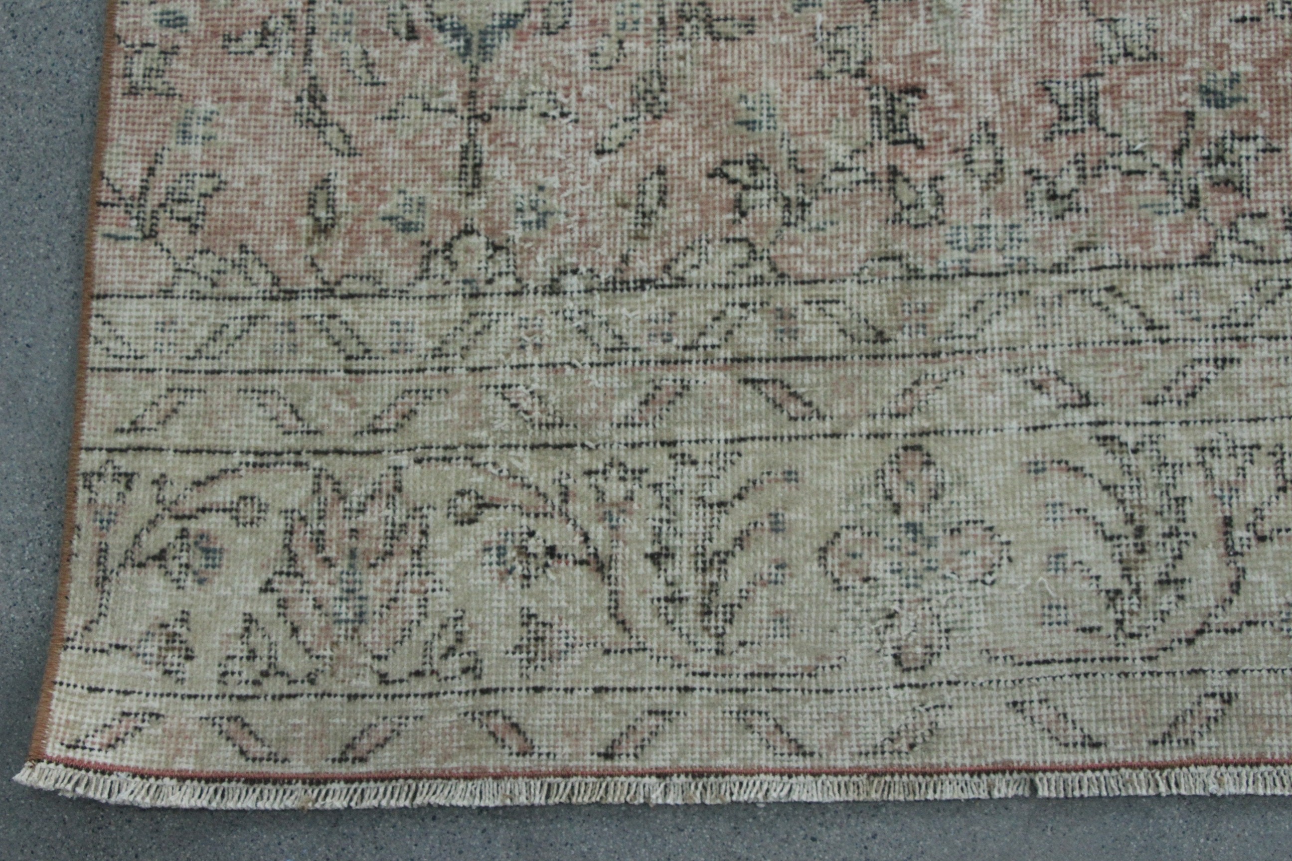 Vintage Halı, Oturma Odası Halısı, 5.5x10.6 ft Büyük Halılar, Yemek Odası Halısı, Türk Halıları, Anadolu Halısı, Pembe Havalı Halı, Kabile Halıları, Yün Halılar