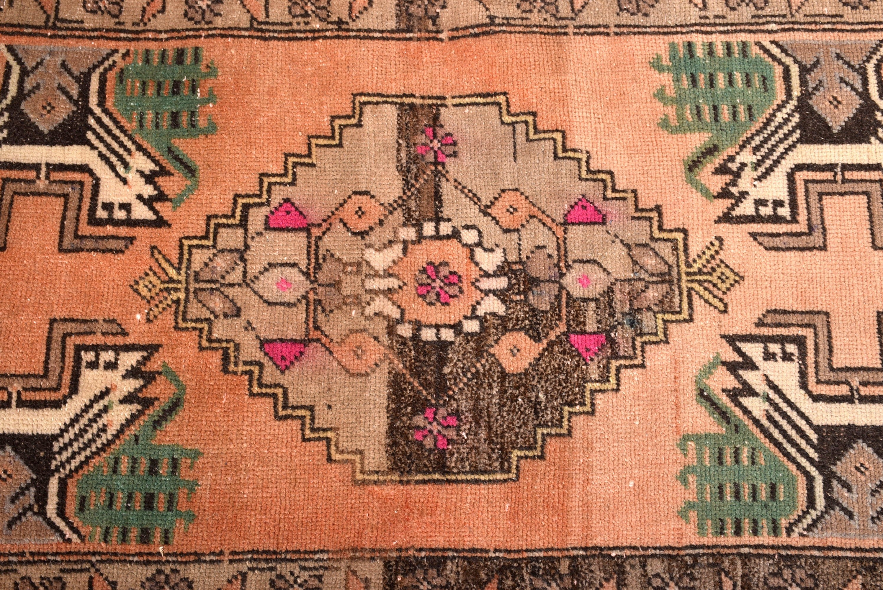 Türk Halısı, Pembe Ev Dekorasyonu Halıları, Boho Halıları, Havalı Halılar, Geometrik Halı, Banyo Halısı, Duvara Asılı Halılar, 1.9x3.7 ft Küçük Halı, Vintage Halı