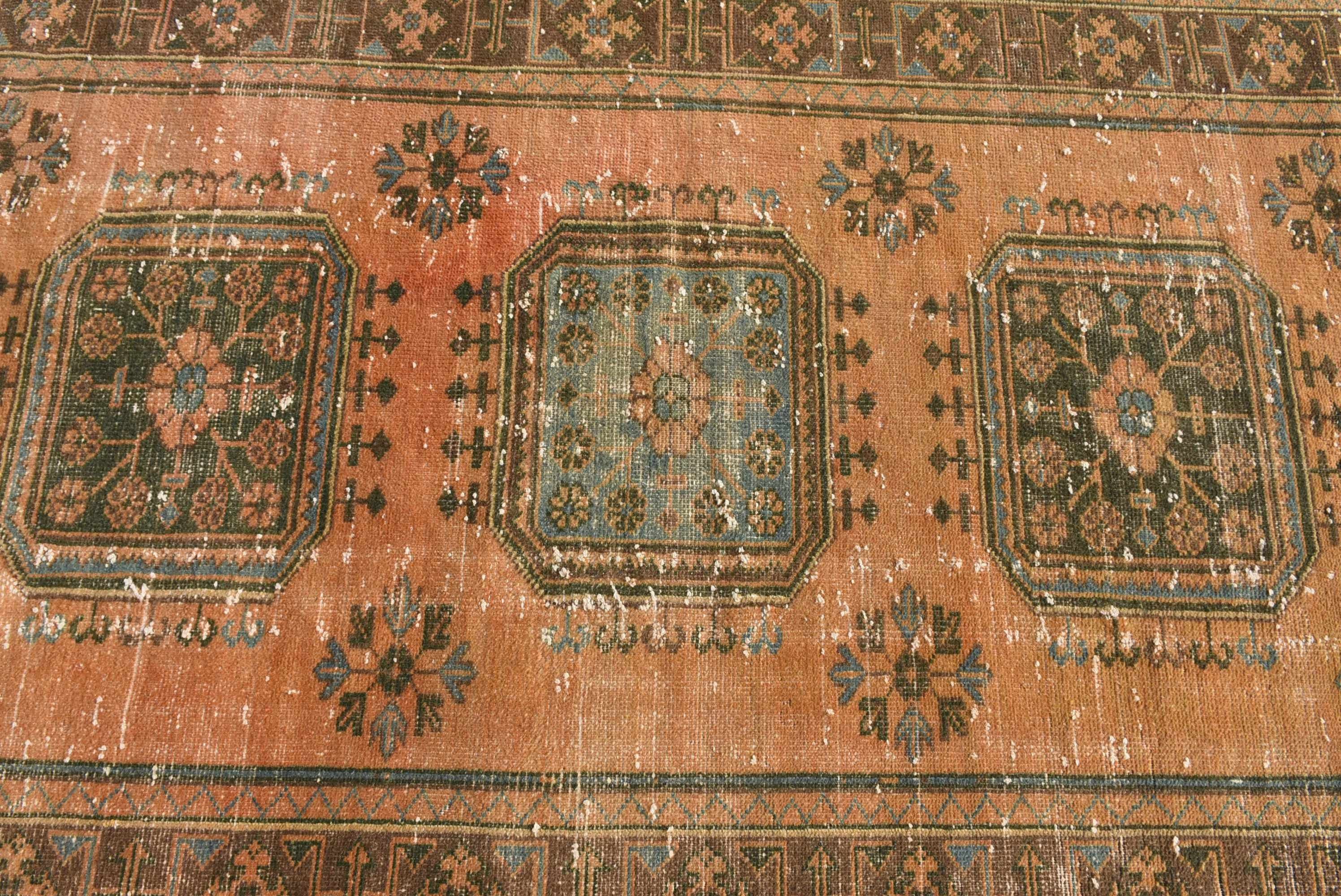 Red Moroccan Rugs, Corridor Rug, Turkish Rug, 4.4x11.2 ft Runner Rug, Hallway Rug, Vintage Rug, Antique Rugs, Kitchen Rug, Nomadic Rug