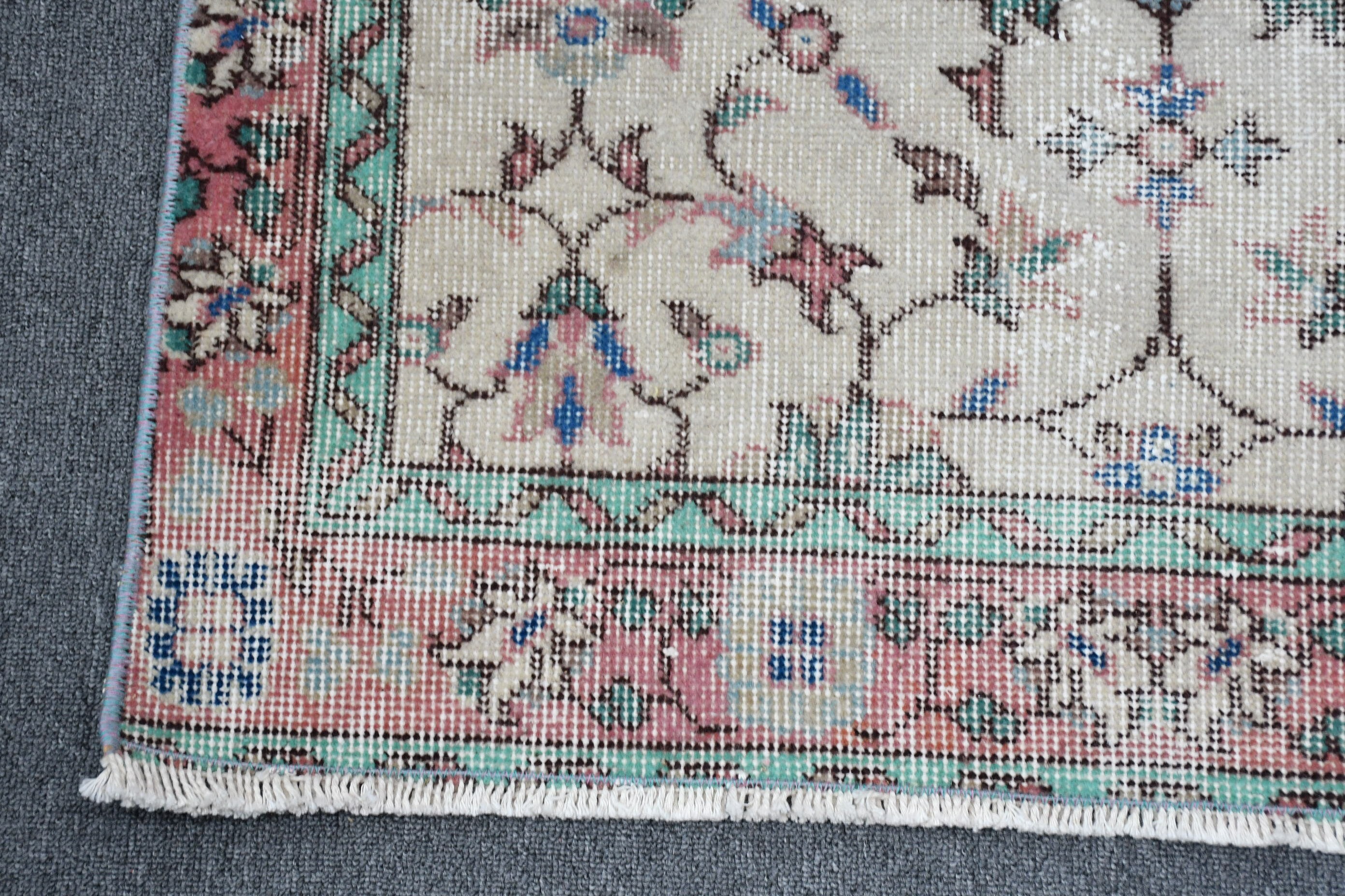 Vintage Rugs, Home Decor Rug, Rugs for Kitchen, Entry Rug, Kitchen Rugs, Wool Rugs, Distressed Rug, 2.8x6.4 ft Accent Rugs, Turkish Rug