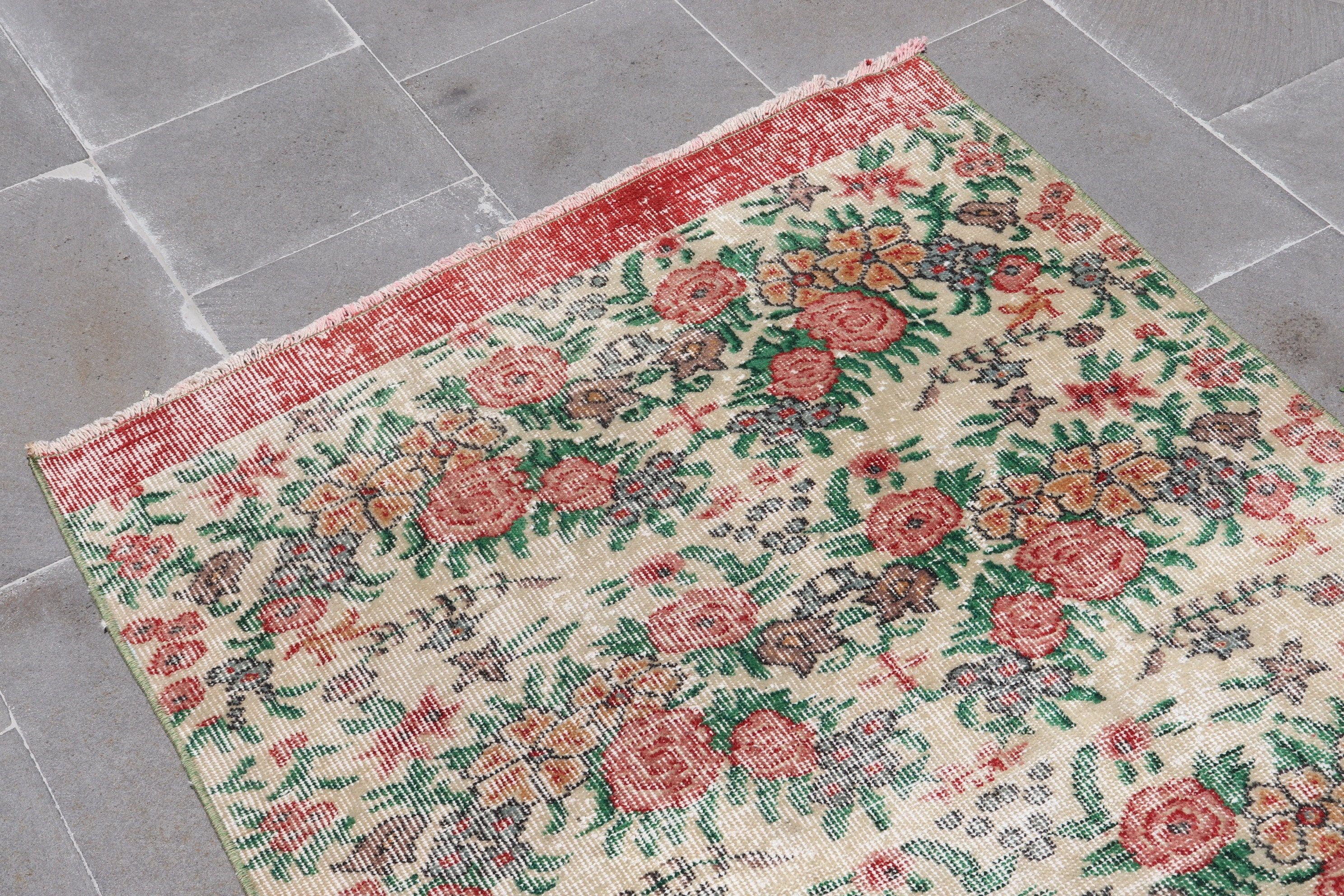 Giriş Halısı, Giriş Halıları, Çocuk Halısı, Türk Halısı, Oryantal Halılar, Kırmızı 3,1x6,6 ft Accent Halı, Vintage Halı, Ev Dekorasyonu Halıları