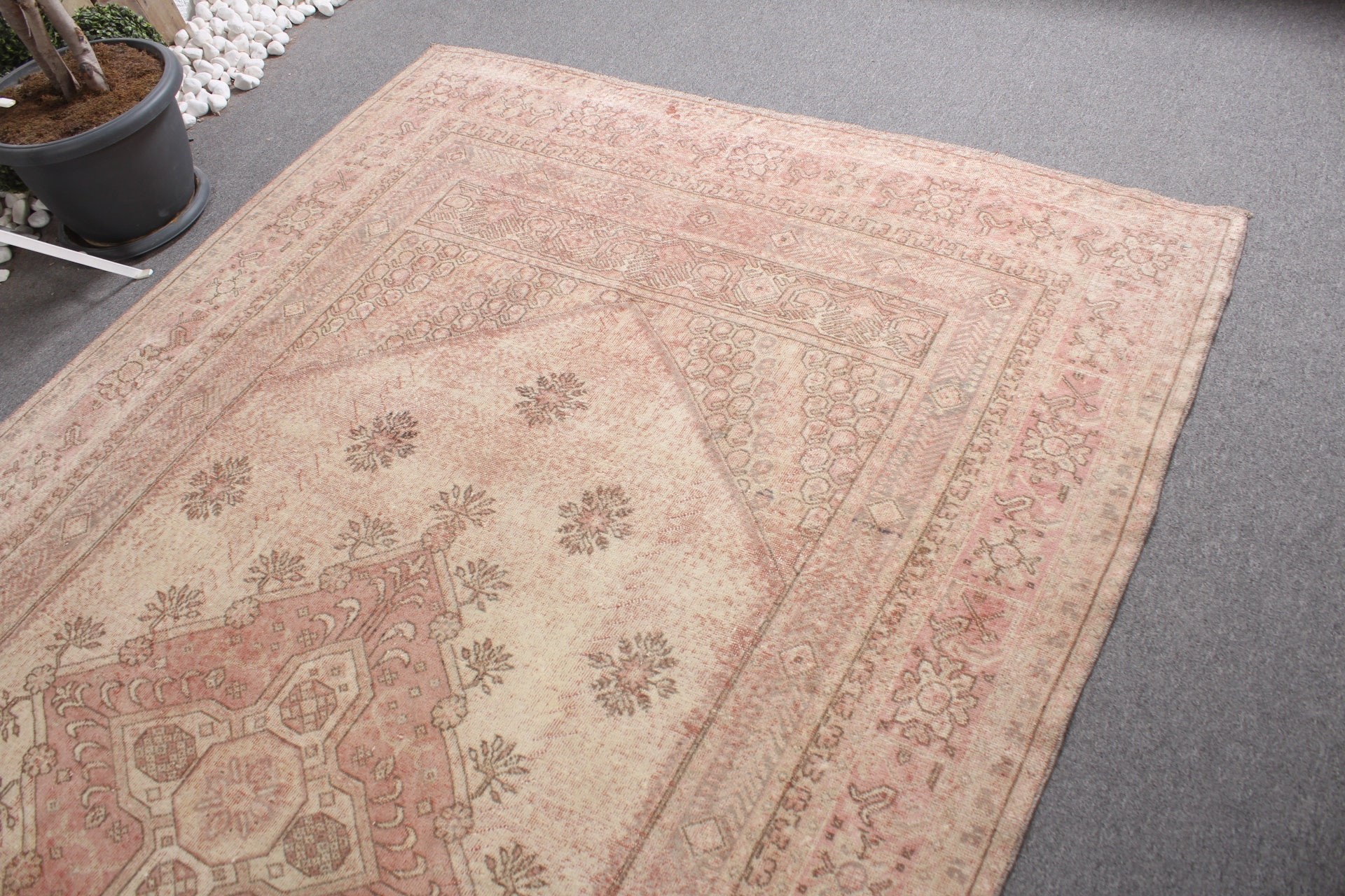 Türk Halısı, Yatak Odası Halıları, Salon Halıları, 6x10,3 ft Büyük Halılar, Mutfak Halısı, Havalı Halı, Oturma Odası Halıları, Vintage Halılar, Pembe Anadolu Halısı