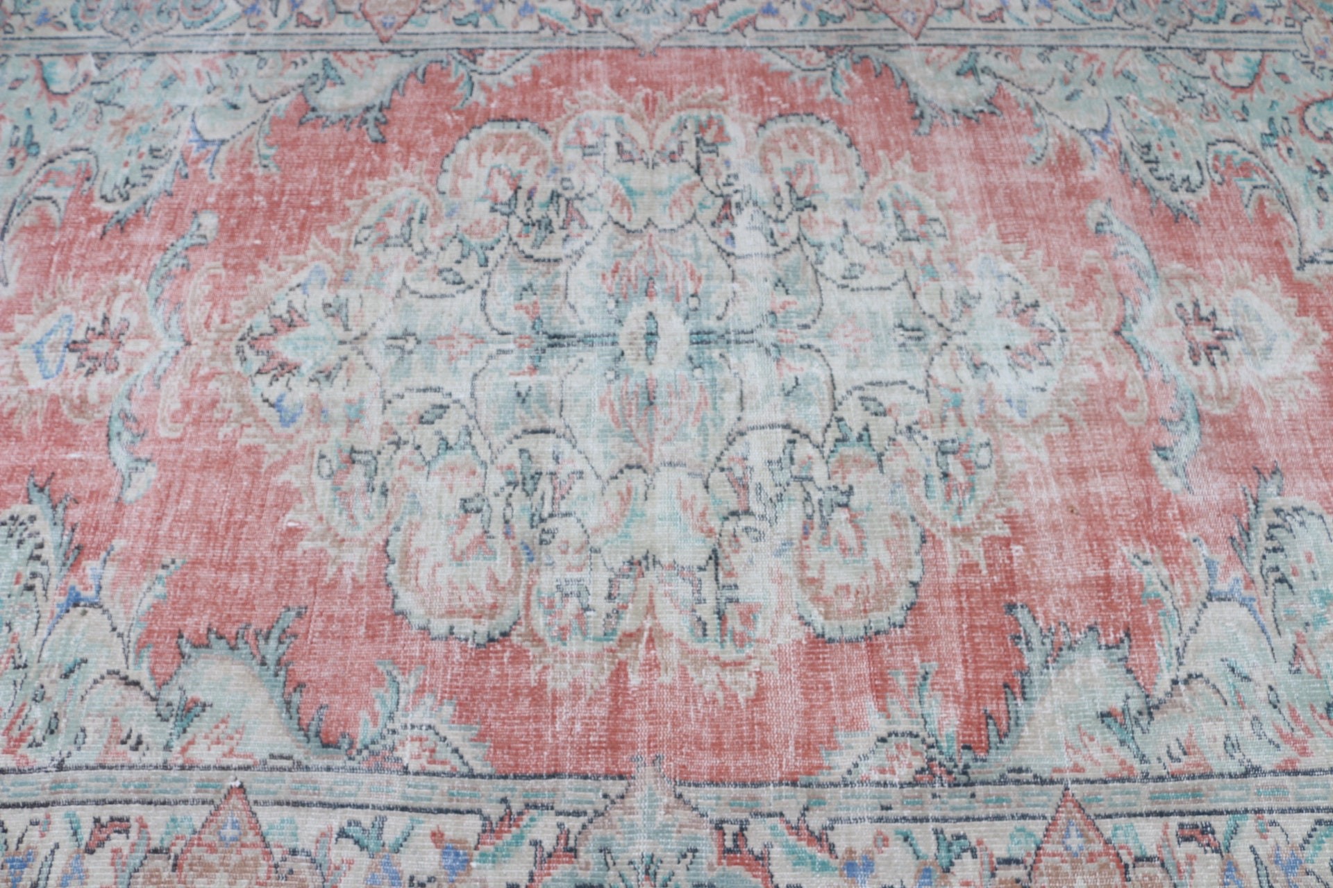 Antika Halı, 5.6x9.1 ft Büyük Halı, Türk Halısı, Ev Dekorasyonu Halısı, Eski Halılar, Vintage Halı, Turuncu Yatak Odası Halısı, Yemek Odası Halısı, Salon Halıları