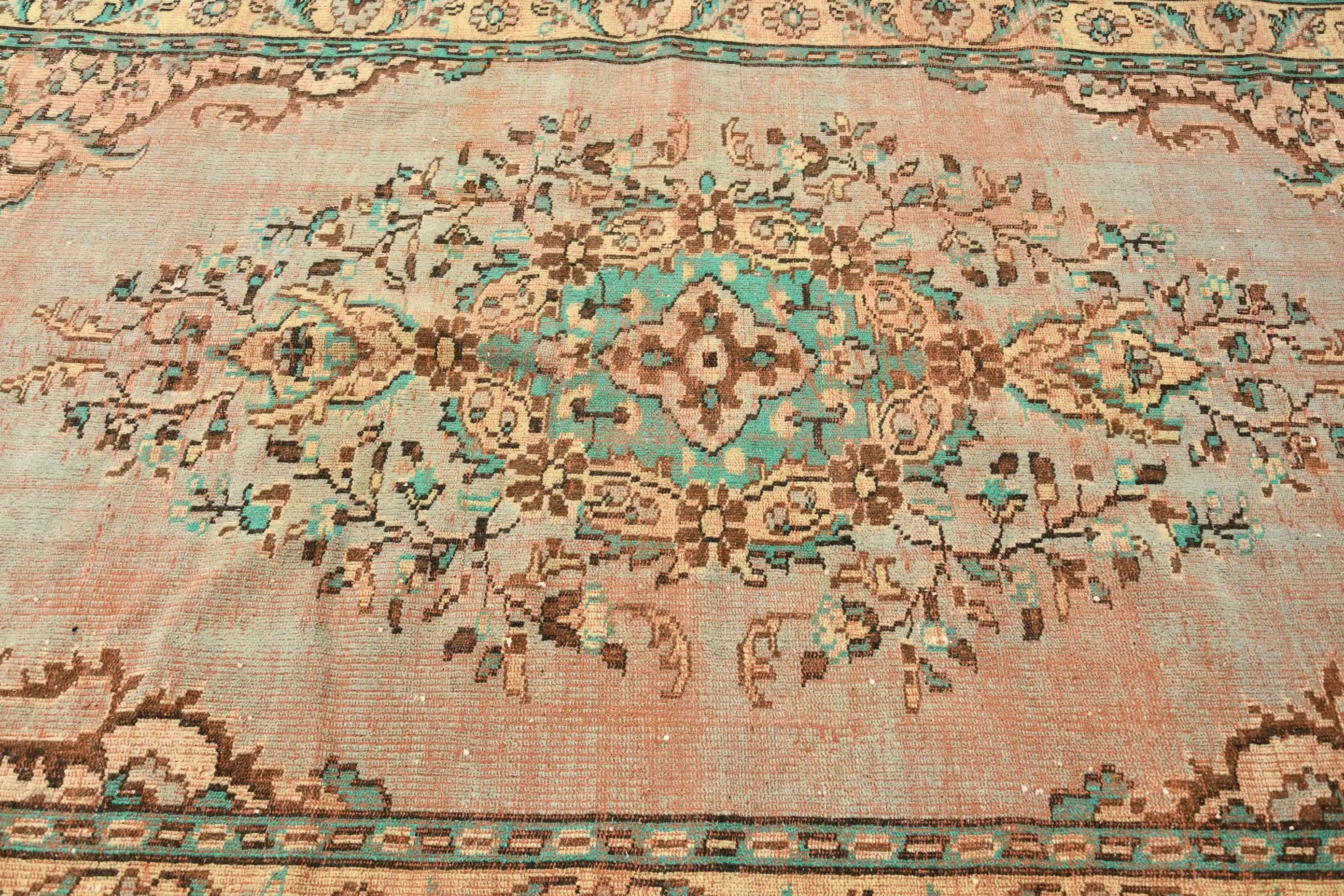 Antique Rug, Vintage Rug, Turkish Rug, Vintage Decor Rug, 5.8x8.4 ft Large Rugs, Living Room Rug, Salon Rug, Brown Moroccan Rugs, Cool Rug