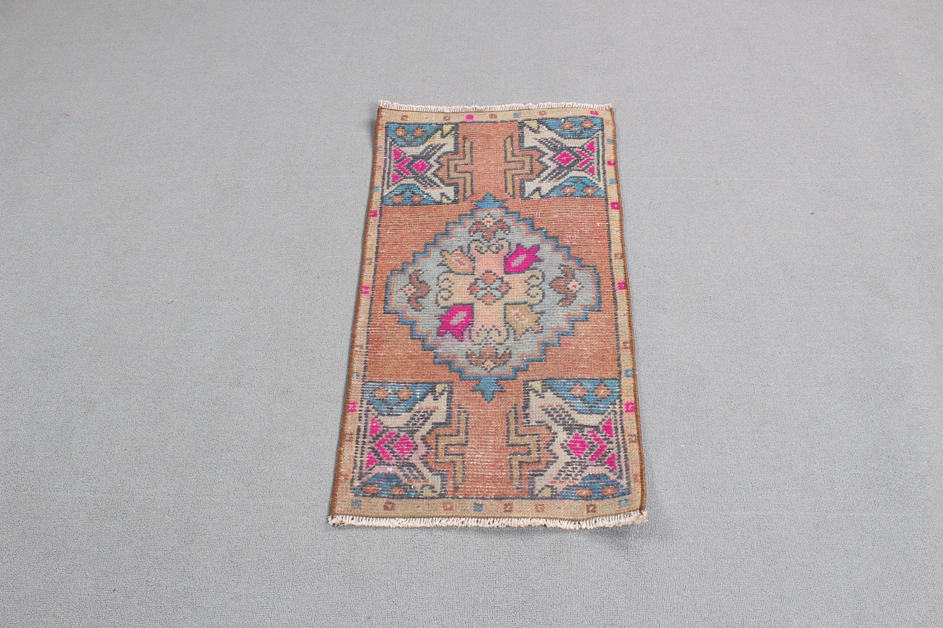 Home Decor Rugs, Small Area Rug, Turkish Rugs, 1.5x3 ft Small Rug, Blue Home Decor Rug, Small Boho Rug, Vintage Rugs, Floor Rug, Luxury Rug