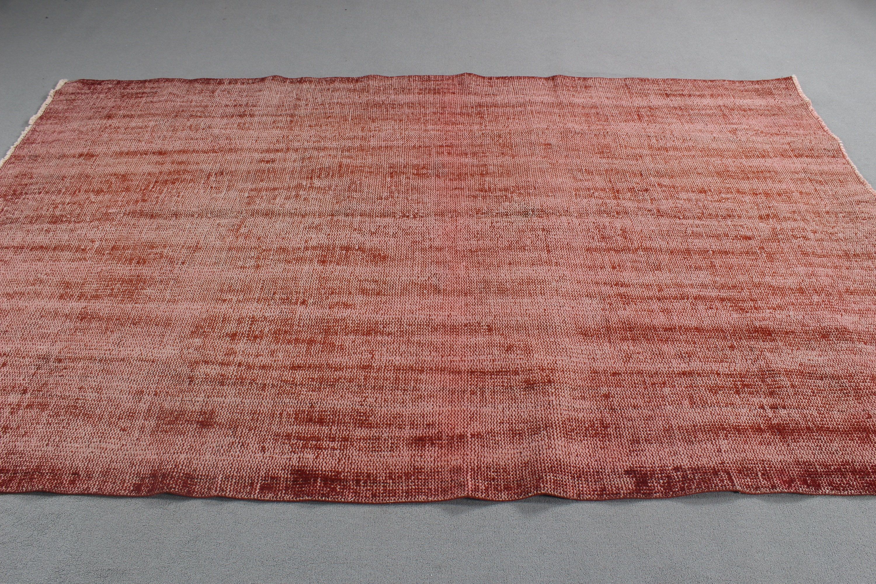 Large Oushak Rug, Moroccan Rugs, Bedroom Rugs, 5.5x8.8 ft Large Rug, Turkish Rugs, Living Room Rug, Pink Kitchen Rugs, Vintage Rugs