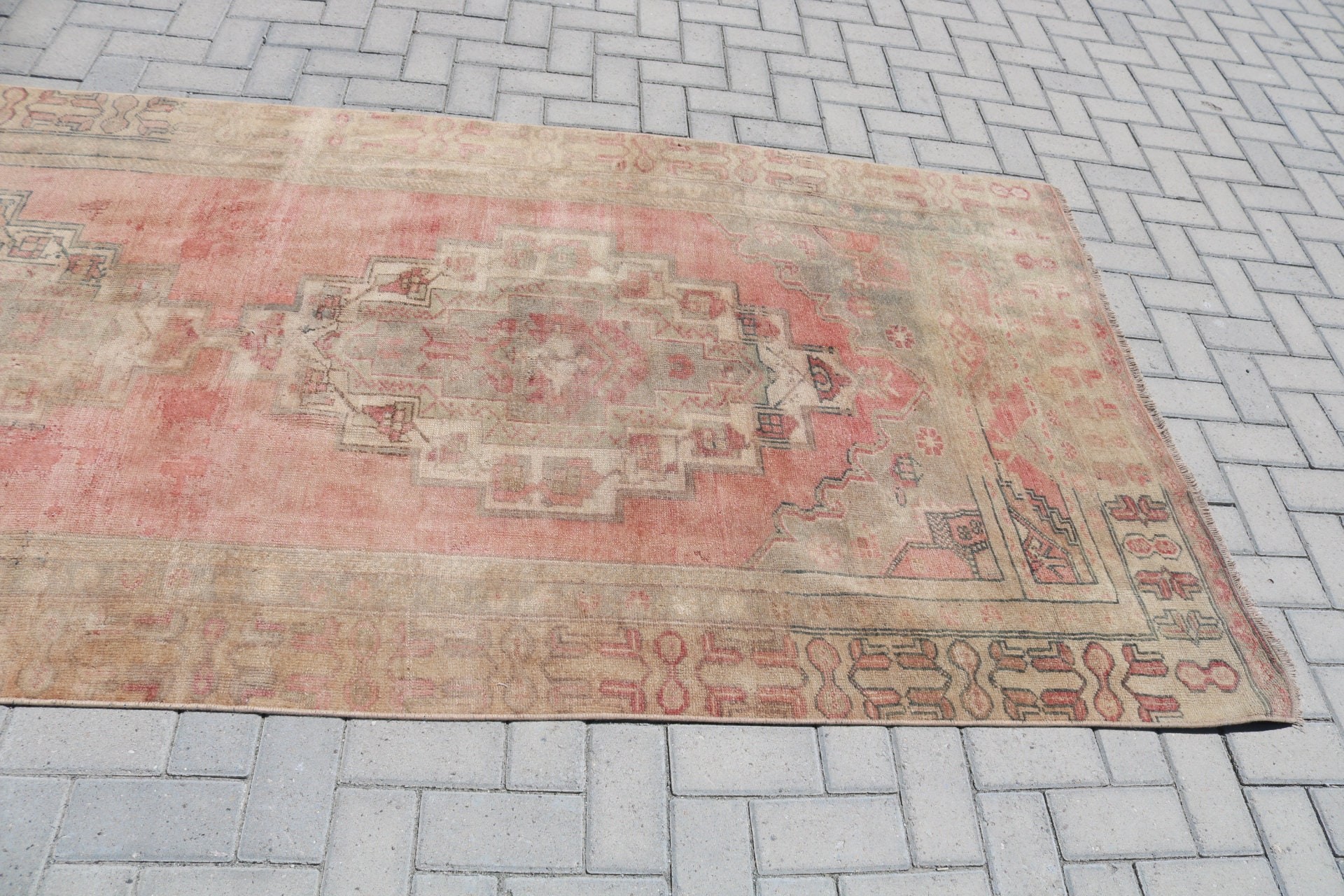 Living Room Rug, Vintage Rug, Salon Rug, Turkish Rug, Dorm Rug, Rugs for Dining Room, Moroccan Rugs, 4.3x10.7 ft Large Rugs, Oriental Rug