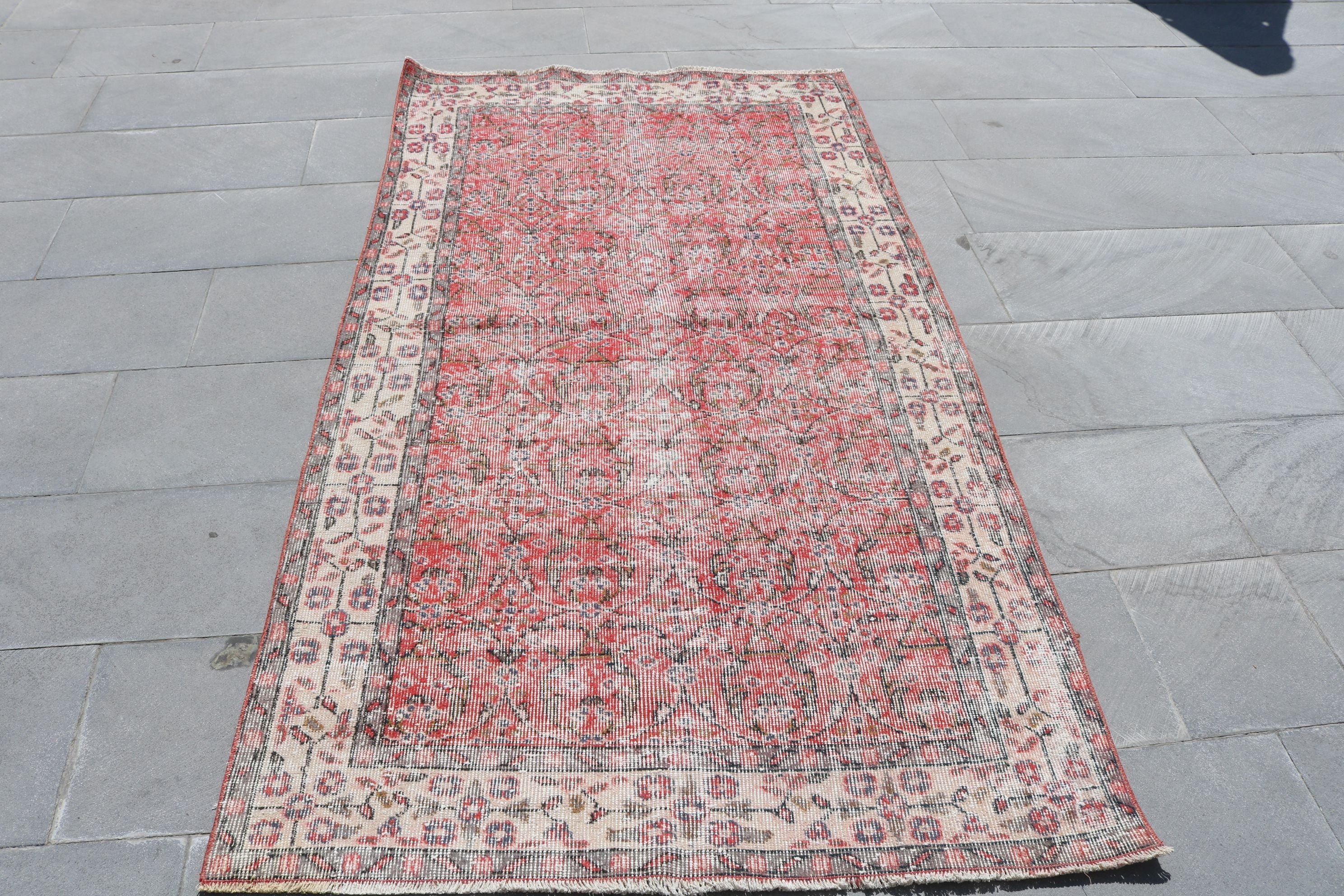 Oriental Rugs, 3.8x6.9 ft Area Rug, Rugs for Dining Room, Wool Rug, Office Rug, Turkish Rugs, Vintage Rugs, Living Room Rugs, Nursery Rug