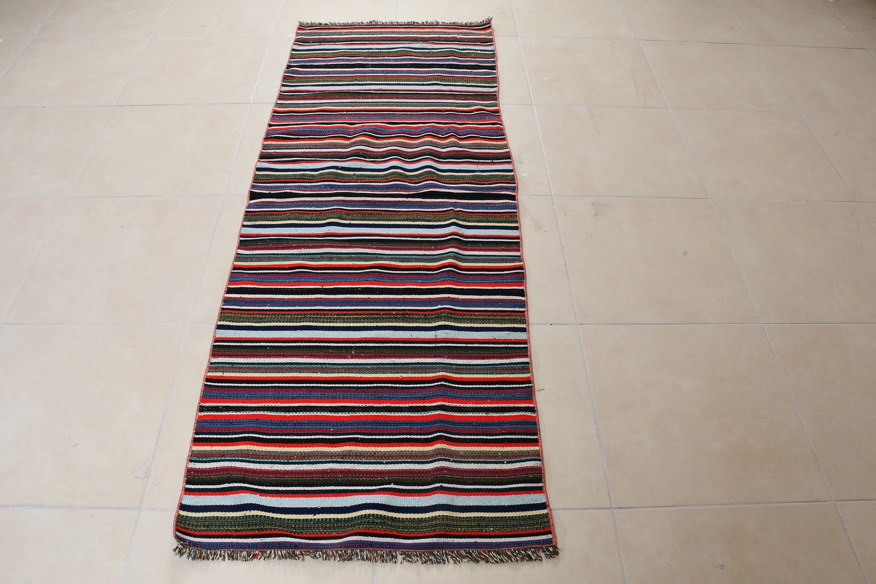 Sevimli Halılar, Kilim, Yatak Odası Halısı, 2.6x7.1 ft Yolluk Halısı, Mavi Soğuk Halı, Mutfak Halısı, Vintage Halılar, Türk Halısı, Koridor Halısı, Koridor Halıları