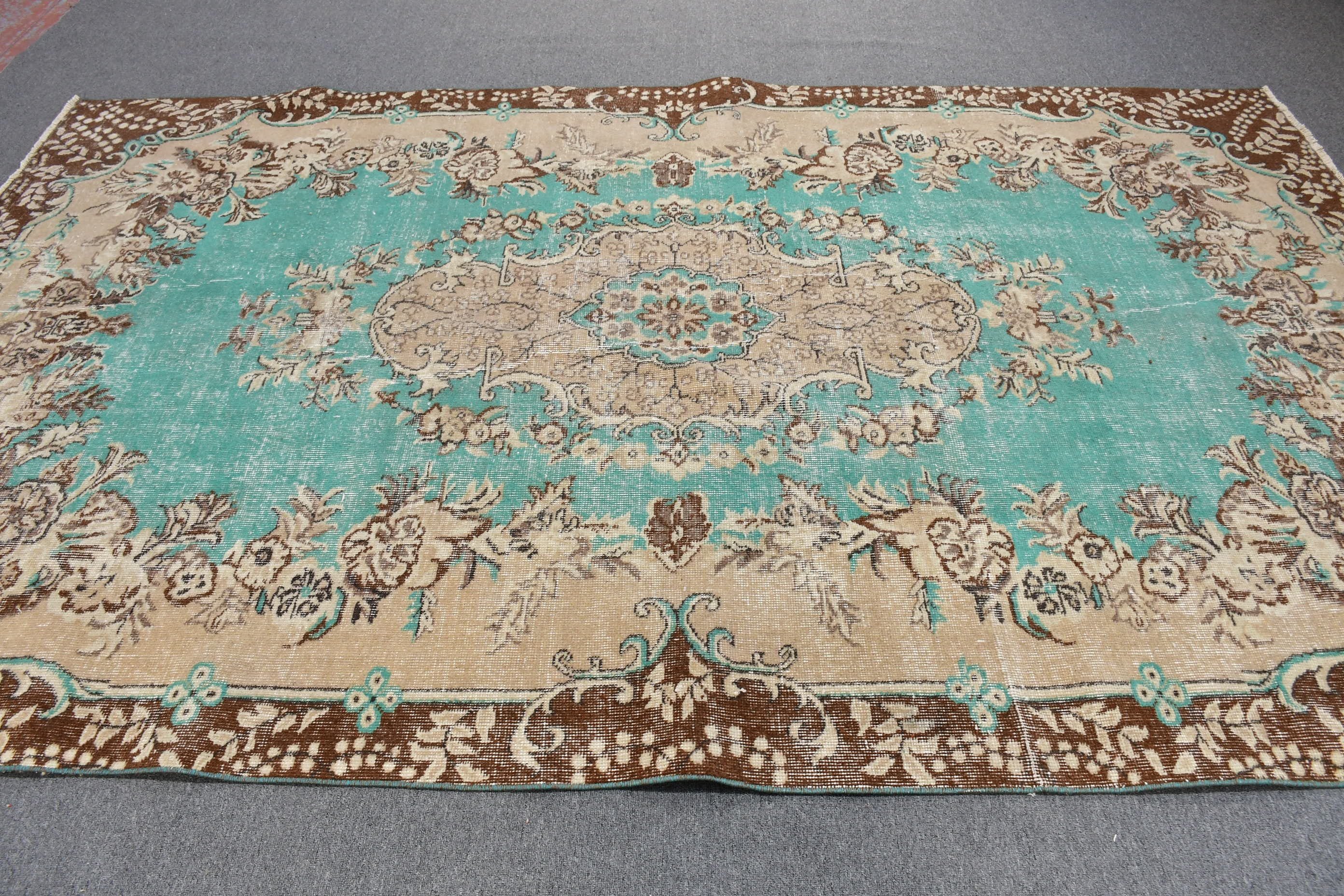 Living Room Rug, Cool Rug, Kitchen Rug, Handwoven Rugs, 6.3x10.2 ft Large Rug, Salon Rug, Turkish Rug, Vintage Rug, Rugs for Living Room