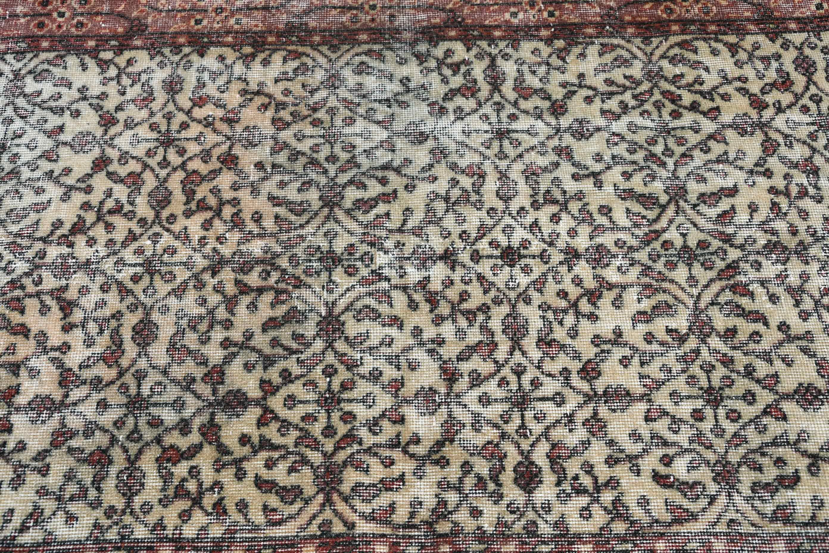 Floor Rugs, 3.7x6.7 ft Area Rug, Purple Kitchen Rug, Rugs for Dining Room, Anatolian Rugs, Vintage Rugs, Turkish Rugs, Dining Room Rugs