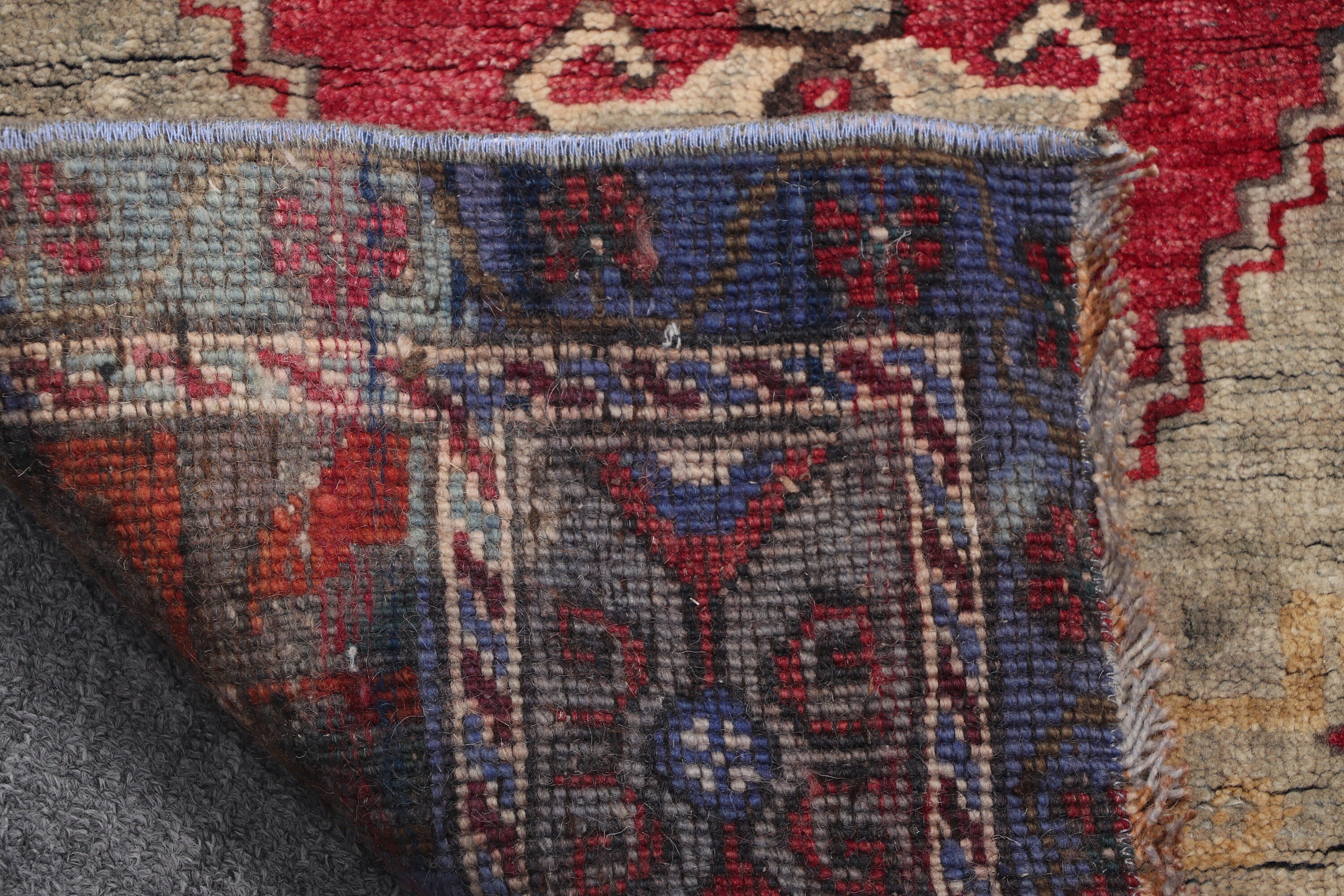 Bedroom Rugs, Bath Rugs, Red Moroccan Rug, 1.6x3.7 ft Small Rug, Turkish Rug, Vintage Rug, Rugs for Bedroom, Door Mat Rug, Wool Rugs