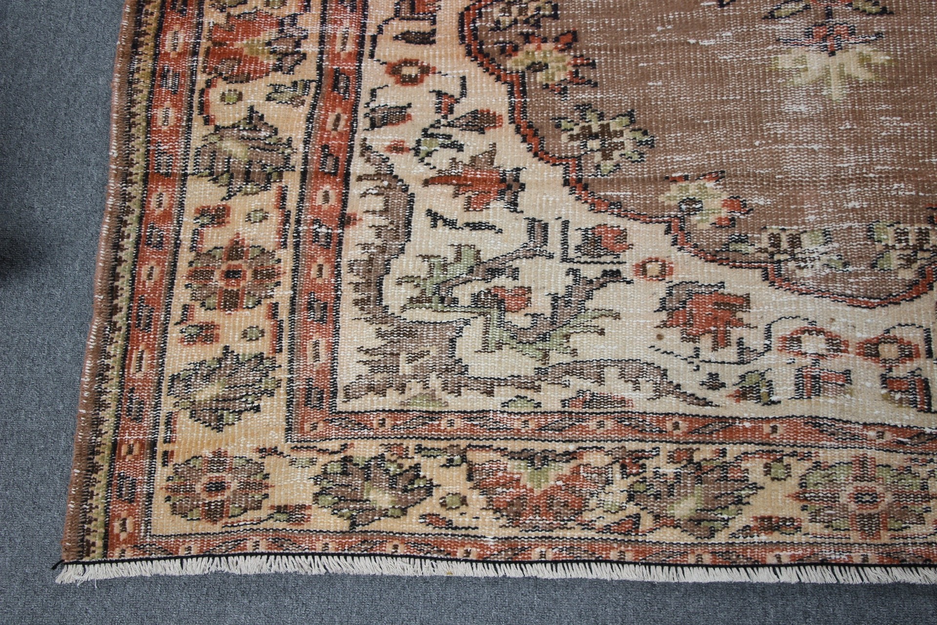 Ev Dekor Halısı, Mutfak Halısı, Türk Halısı, Yemek Odası Halısı, Bej Yer Halıları, 5.1x8.6 ft Büyük Halılar, Salon Halıları, Soluk Halı, Vintage Halılar