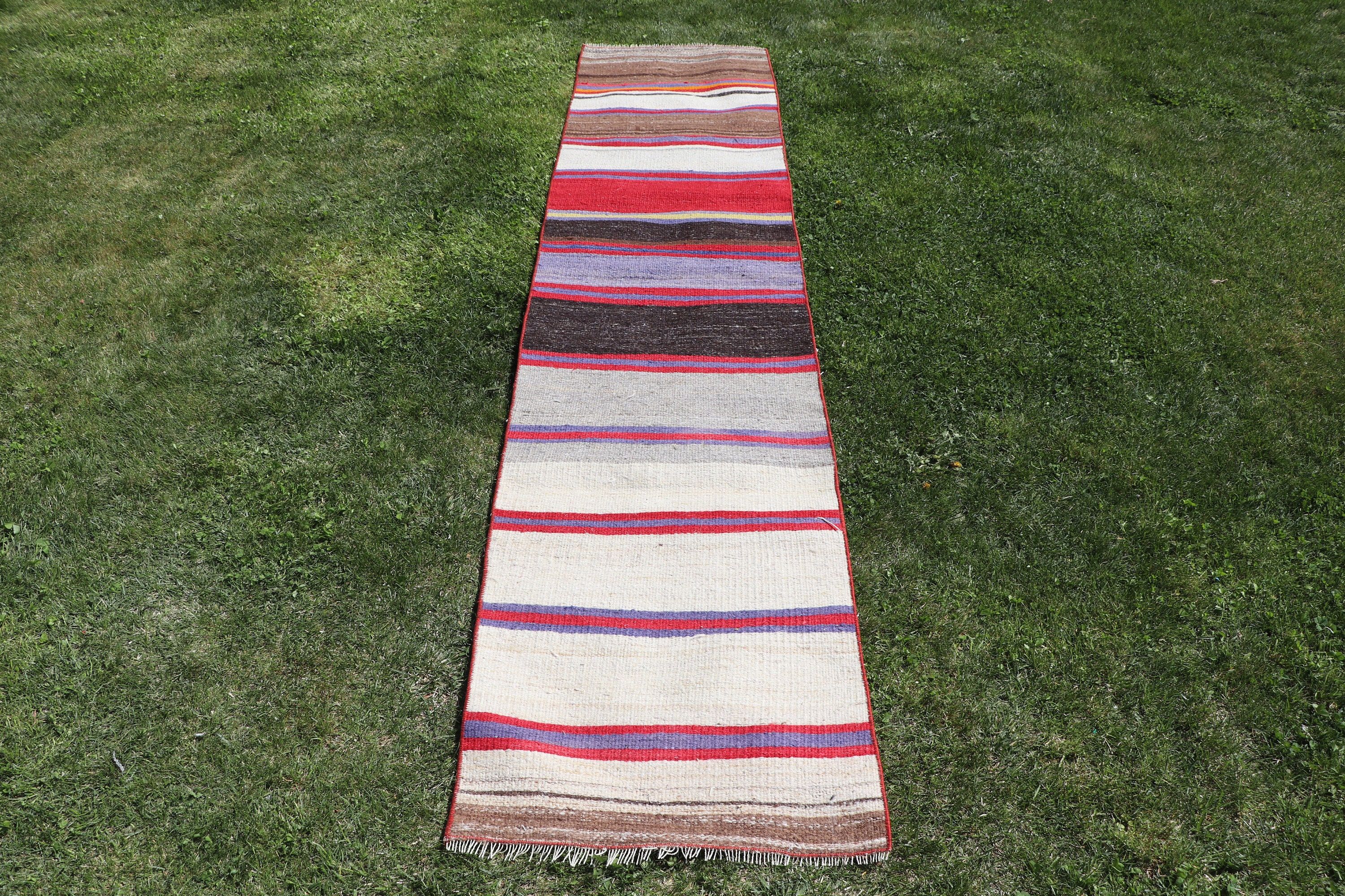 Kilim, Türk Halısı, Bej Havalı Halılar, Oushak Halısı, Vintage Halılar, Merdiven Halıları, Boho Halısı, Koridor Halısı, 1.9x8.4 ft Runner Halısı