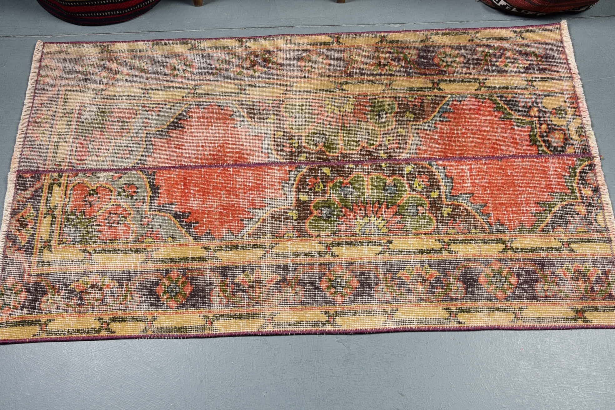 Banyo Halıları, Yer Halısı, Çocuk Halısı, Pastel Halılar, Türk Halıları, Duvara Asılı Halı, Vintage Halı, Oushak Halıları, 2,6x4,5 ft Küçük Halılar