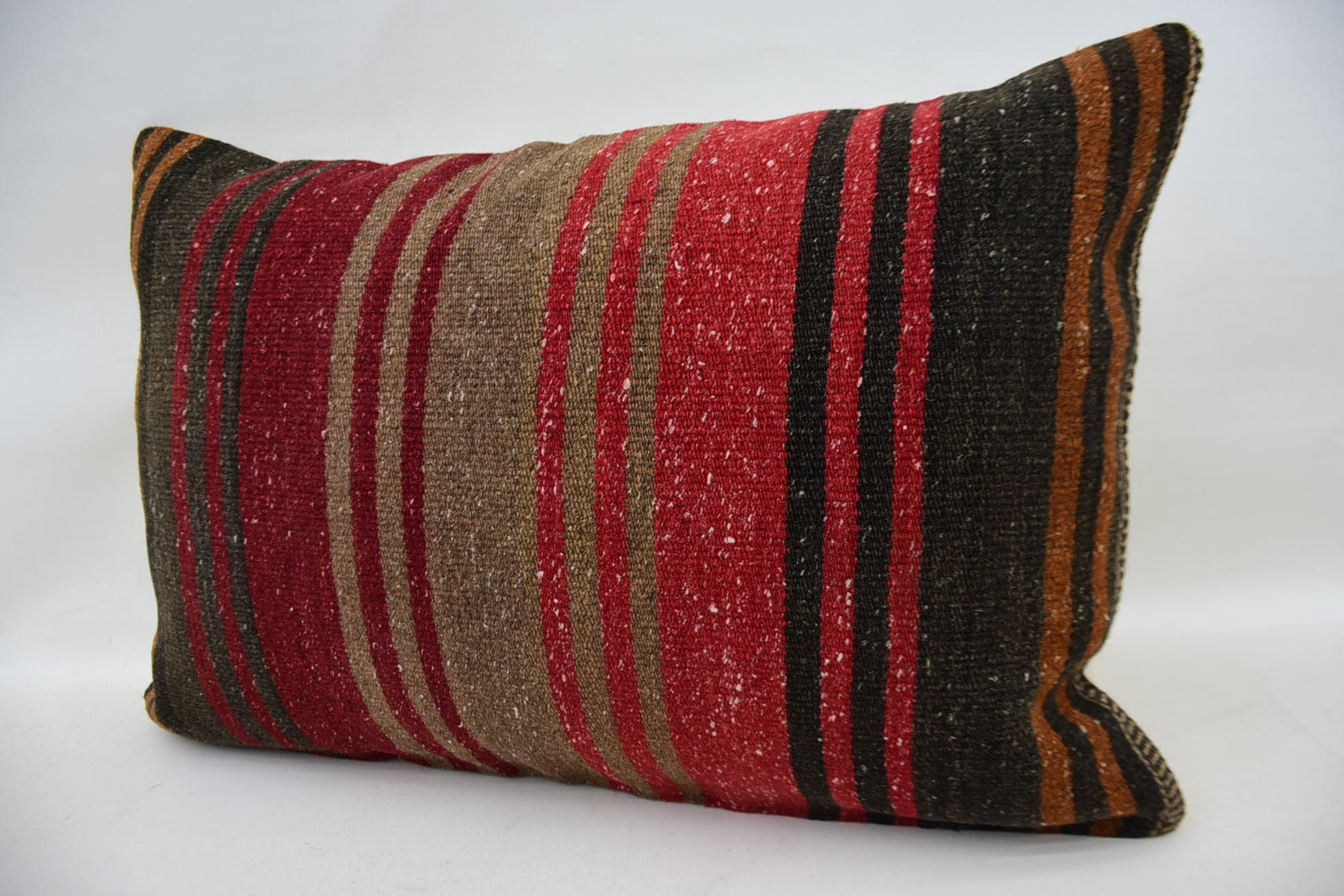 Home Decor Pillow, Turkish Pillow, Square Throw Pillow Case, Pillow for Couch, 16"x24" Brown Pillow, Bohemian Cushion Cushion Cover