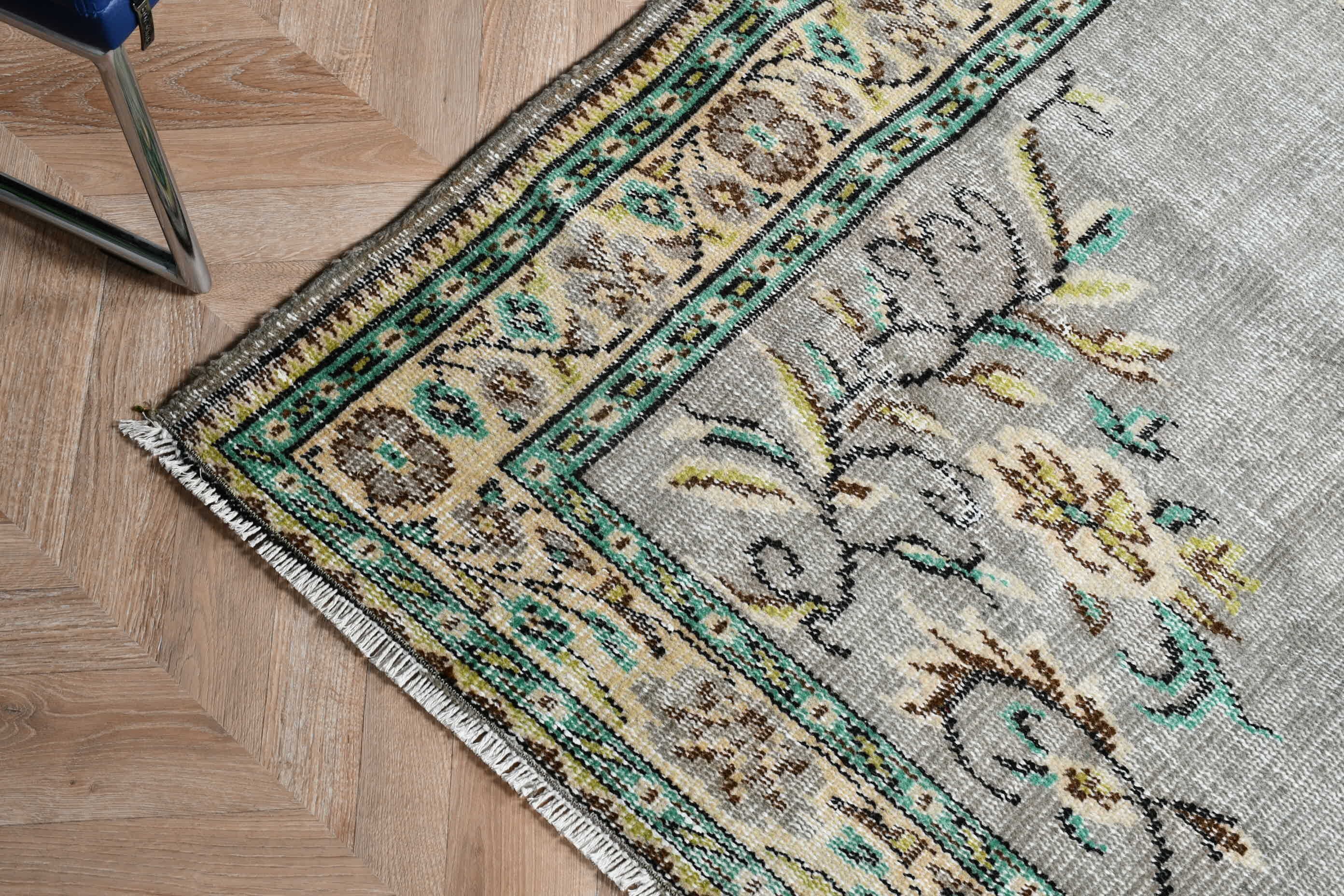 İç Mekan Halıları, Vintage Halılar, Ev Dekorasyonu Halısı, Yurt Halısı, Gri Fas Halısı, 4.7x7.9 ft Alan Halısı, Oturma Odası Halısı, Yatak Odası Halısı, Türk Halıları