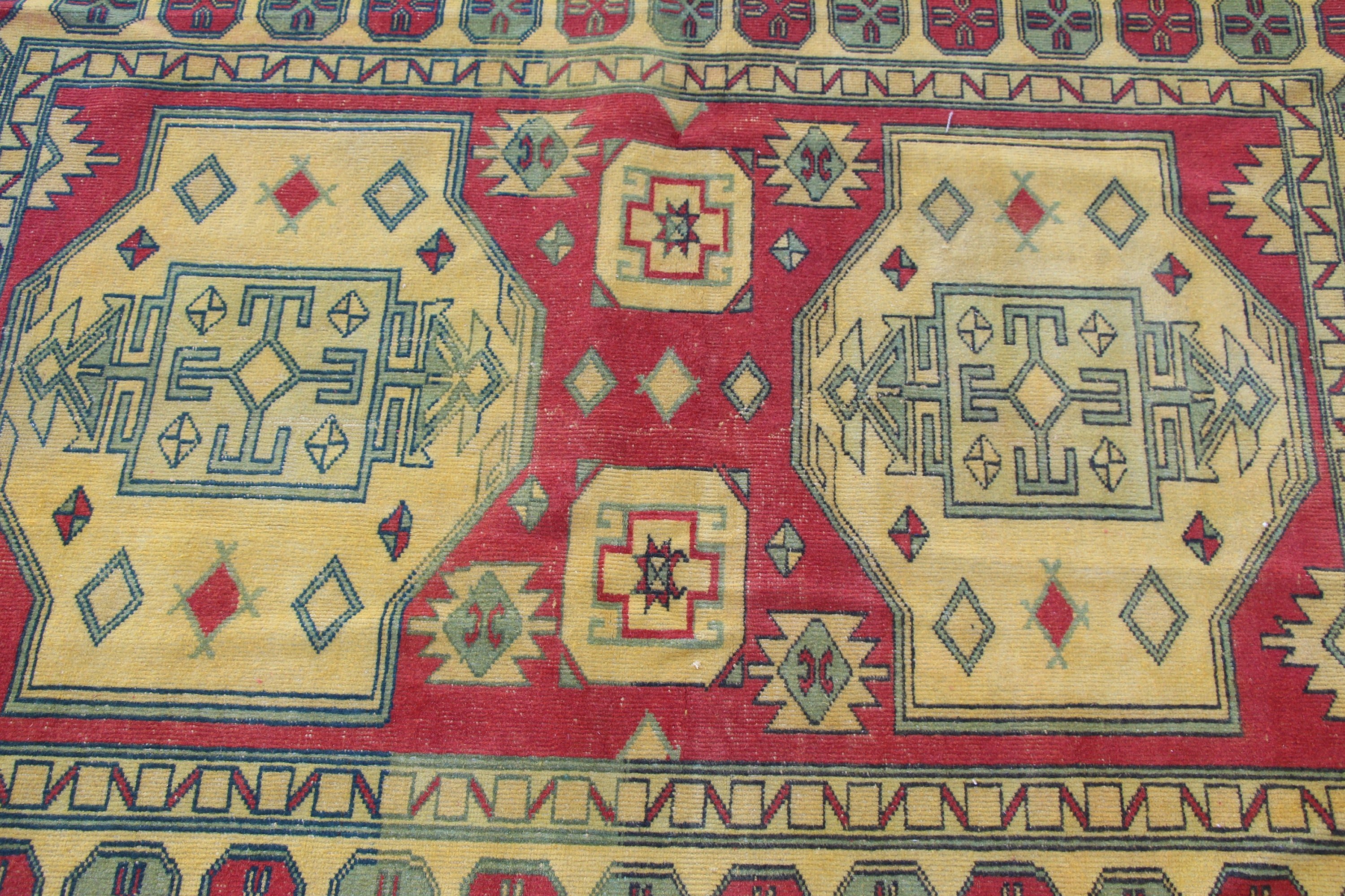 Kitchen Rug, Floor Rugs, Turkish Rug, Pastel Rug, 4x5.3 ft Accent Rug, Yellow Bedroom Rugs, Vintage Rug, Entry Rug, Rugs for Entry, Art Rug