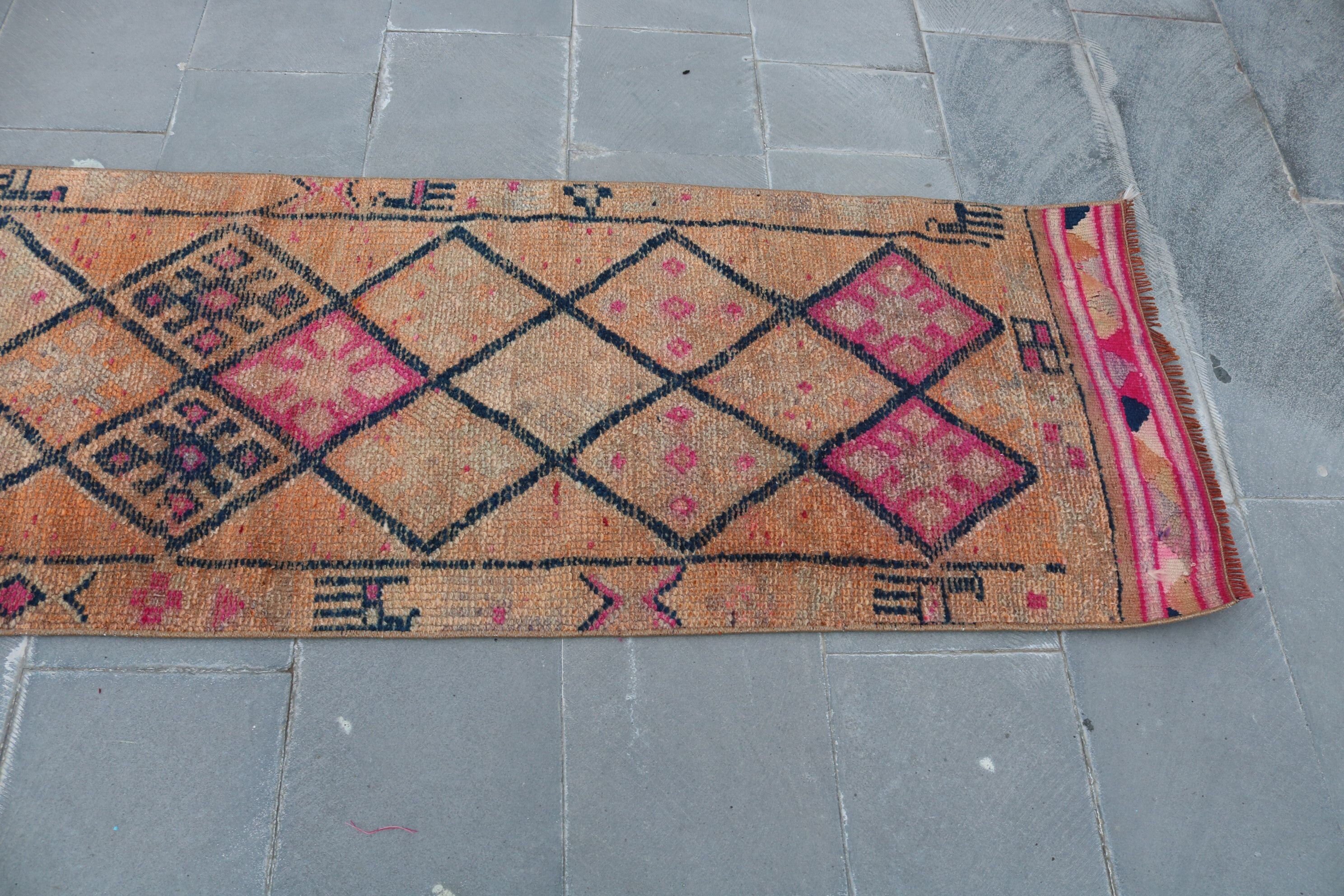 Pale Rug, 2.3x12.9 ft Runner Rug, Stair Rug, Custom Rug, Floor Rug, Rugs for Runner, Corridor Rug, Vintage Rug, Turkish Rugs, Moroccan Rugs