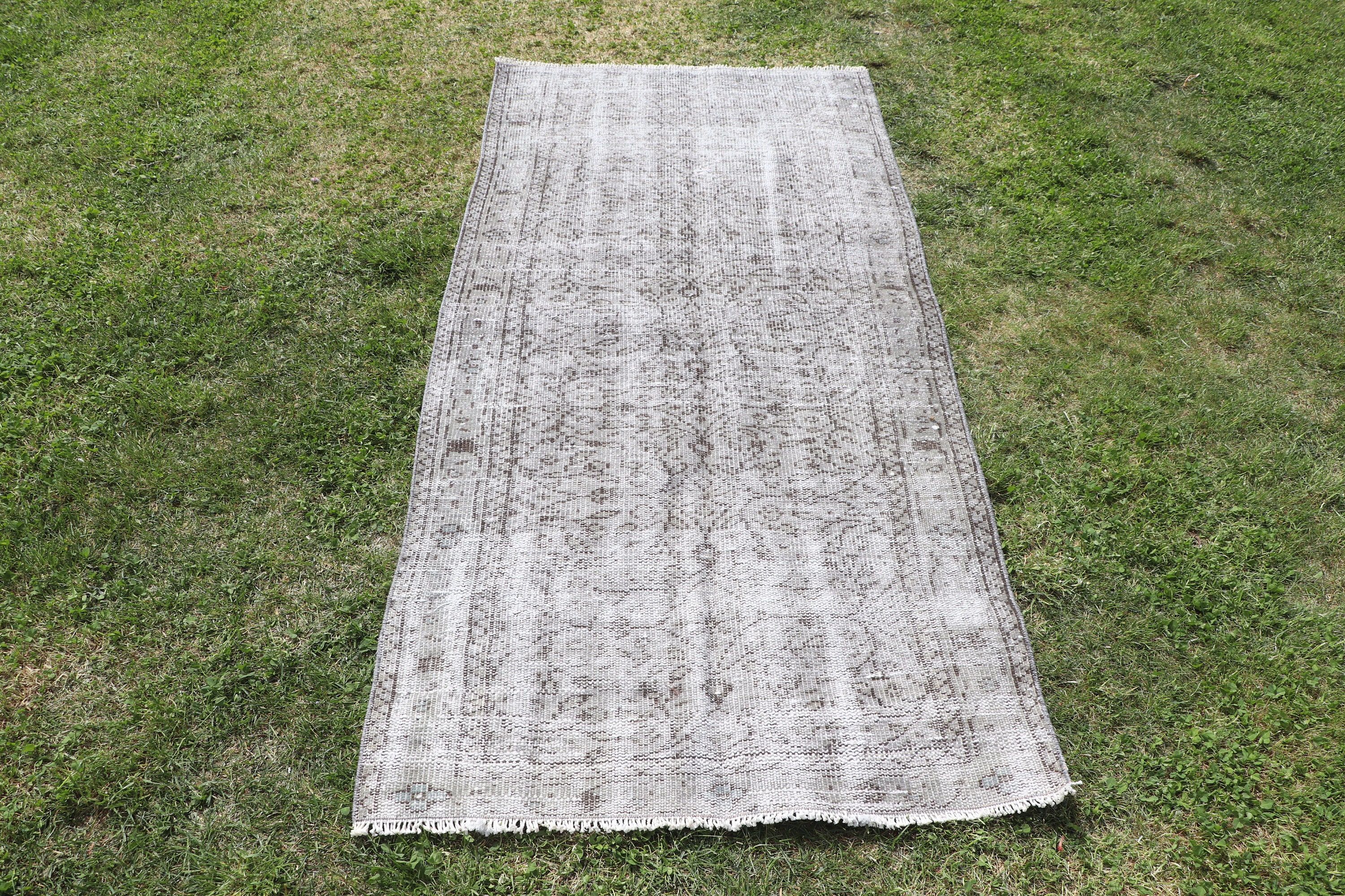 Gray Bedroom Rug, Kitchen Rugs, Anatolian Rug, Rugs for Boho Accent, Turkish Rugs, Vintage Rugs, Bedroom Rug, 2.8x6.2 ft Accent Rug