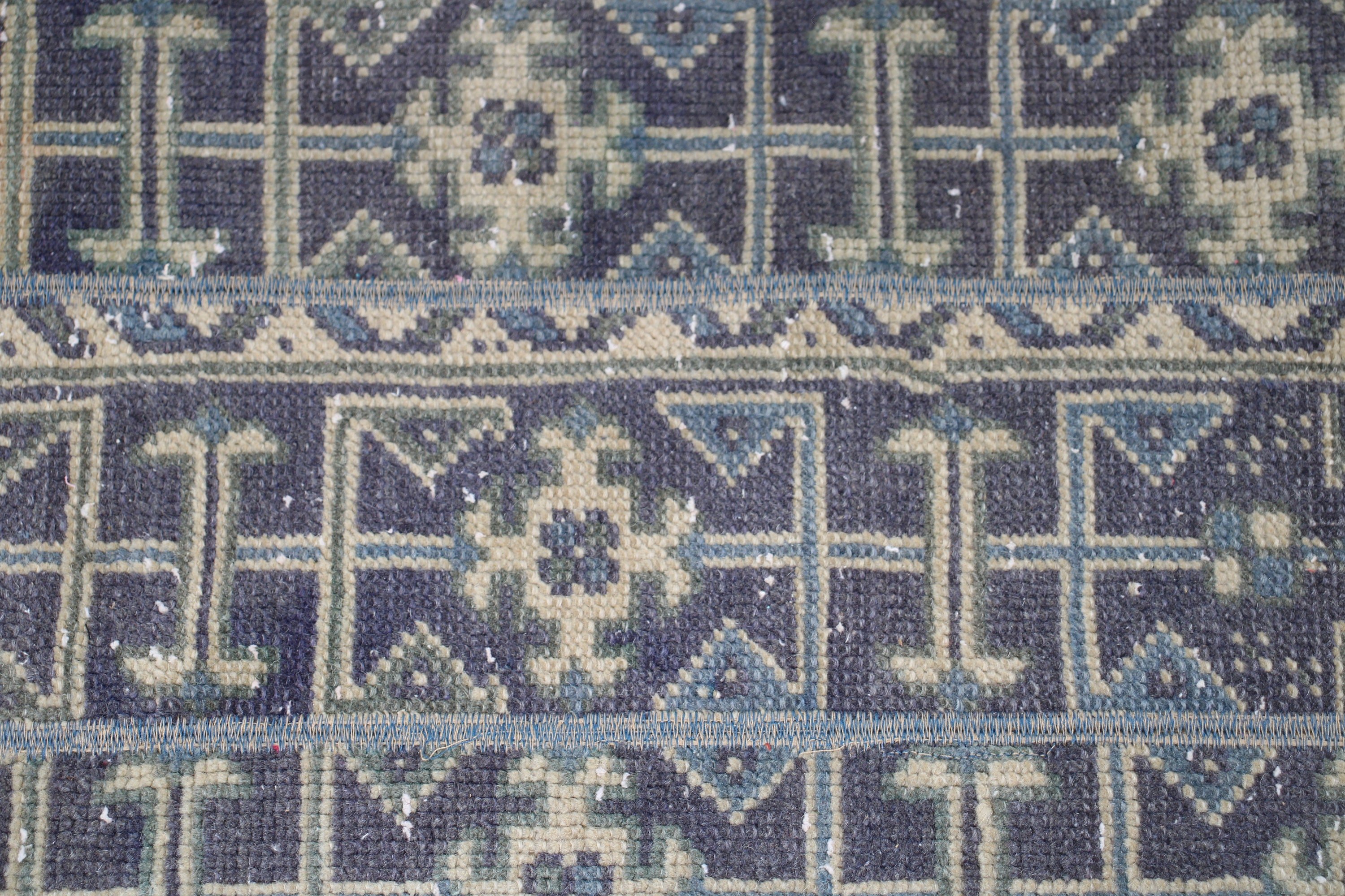 Vintage Rug, Rugs for Kitchen, 1.6x2.3 ft Small Rug, Bathroom Rug, Blue Anatolian Rug, Car Mat Rug, Wool Rugs, Turkish Rug, Geometric Rugs