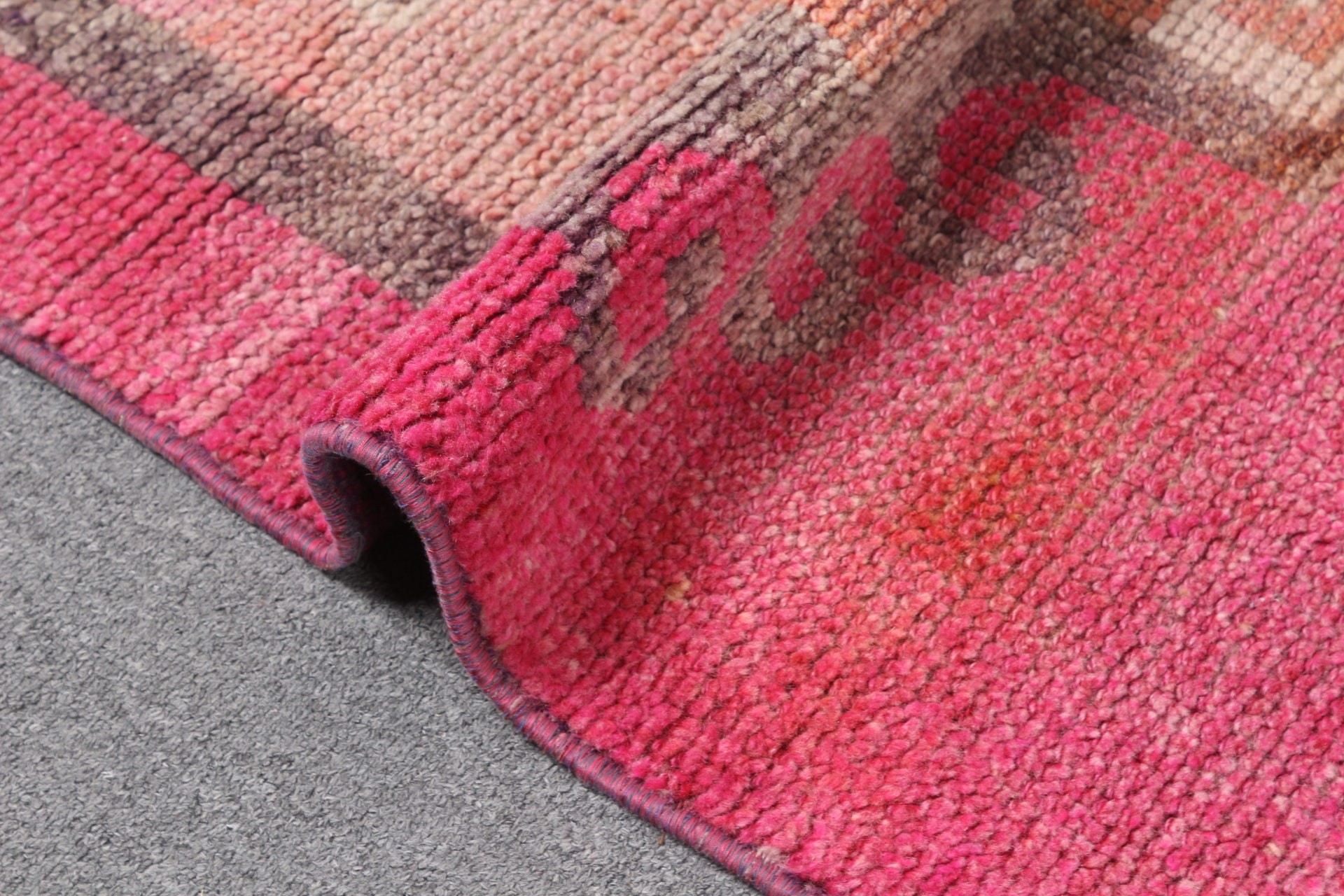 Hallway Rug, Turkish Rug, Pink Cool Rug, Corridor Rugs, Anatolian Rug, 3.1x11.3 ft Runner Rug, Wool Rug, Rugs for Hallway, Vintage Rug