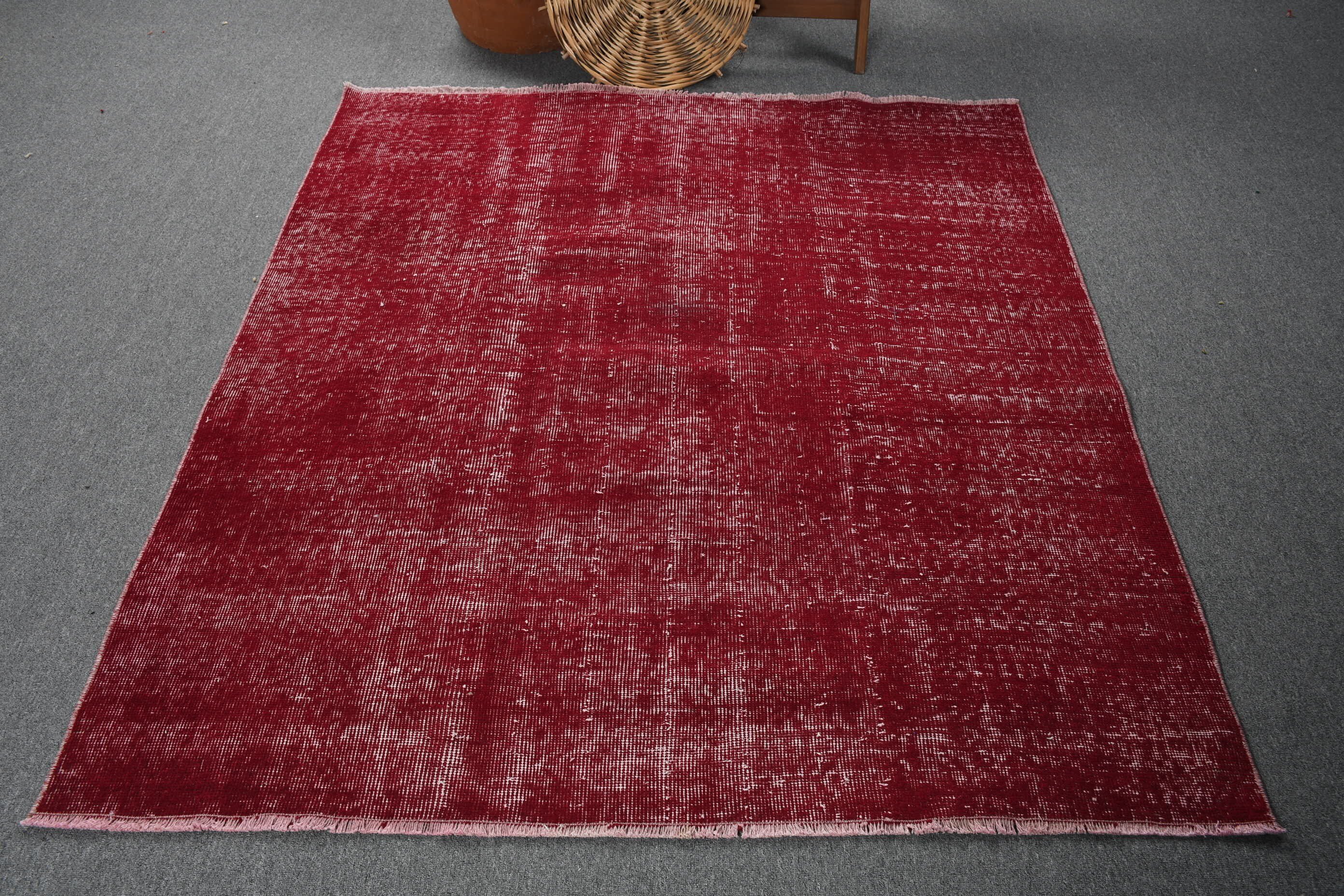 Vintage Rugs, Kitchen Rugs, Purple Floor Rugs, 4.9x5.5 ft Area Rugs, Turkish Rugs, Living Room Rugs, Wool Rugs, Rugs for Dining Room