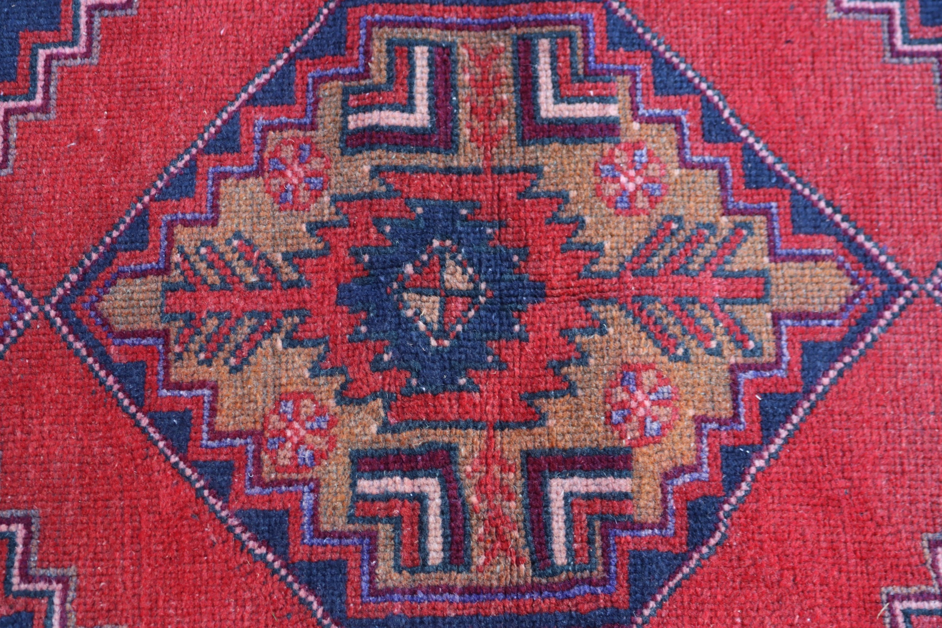 Vintage Vurgulu Halılar, Yatak Odası Halıları, Kırmızı Nötr Halı, Oushak Halısı, Vintage Halılar, 3,4x5,6 ft Accent Halıları, Türk Halısı, Boho Halıları