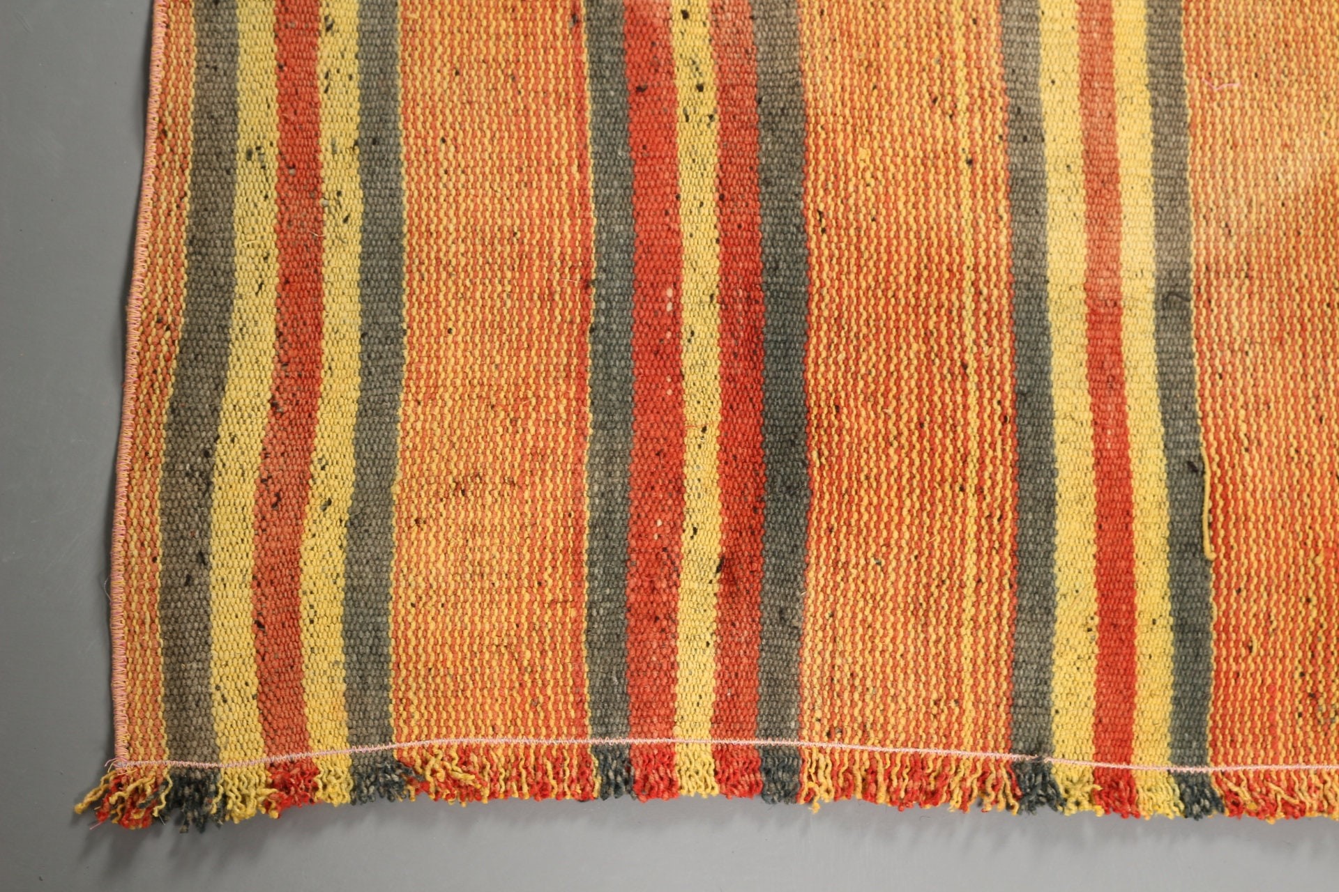 Kilim, Anadolu Halısı, Oushak Halısı, Sarı Anadolu Halısı, 3,7x8,1 ft Alan Halıları, Yemek Odası Halıları, Vintage Halı, Türk Halıları, Çocuk Halısı