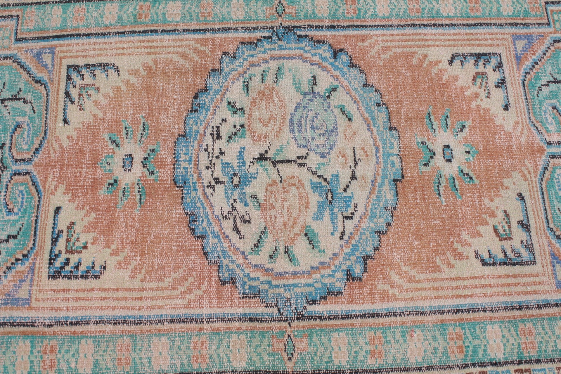 Antika Halı, Bohem Halılar, Vintage Halı, Çocuk Halısı, Türk Halısı, 3x4.4 ft Küçük Halılar, Oryantal Halılar, Araba Paspas Halısı, Turuncu Anadolu Halıları