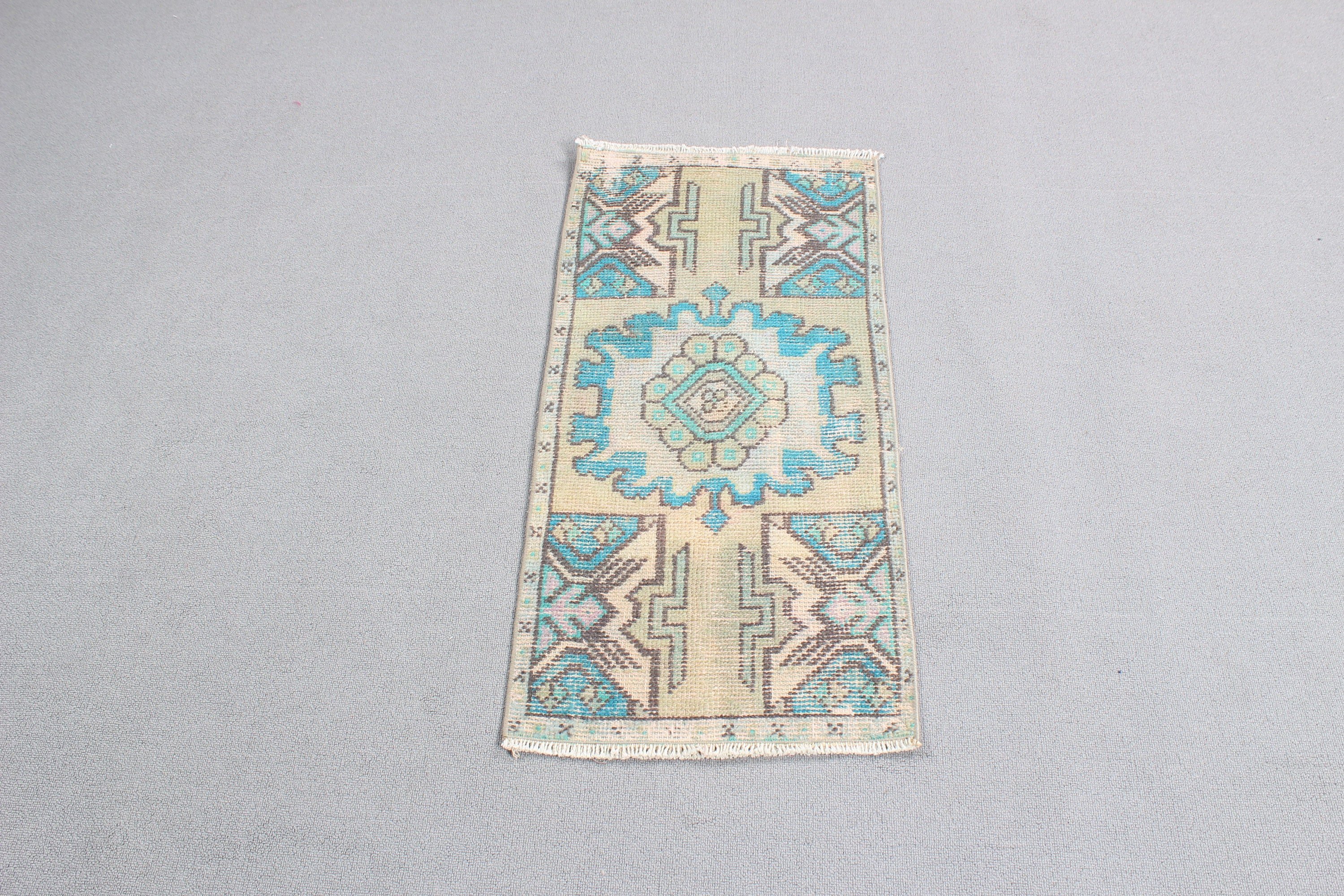 Home Decor Rug, Kitchen Rugs, Car Mat Rugs, Wall Hanging Rugs, Turkish Rug, 1.4x3.1 ft Small Rugs, Vintage Rugs, Beige Kitchen Rugs