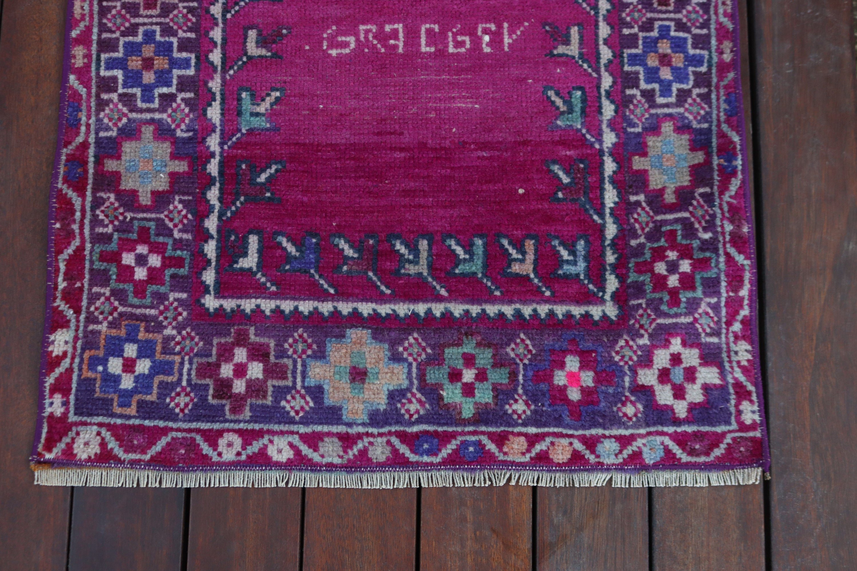 Modern Rug, Nursery Rugs, Vintage Rugs, Turkish Rug, Outdoor Rug, 1.9x4.1 ft Small Rug, Moroccan Rugs, Pink Neutral Rug, Small Area Rug