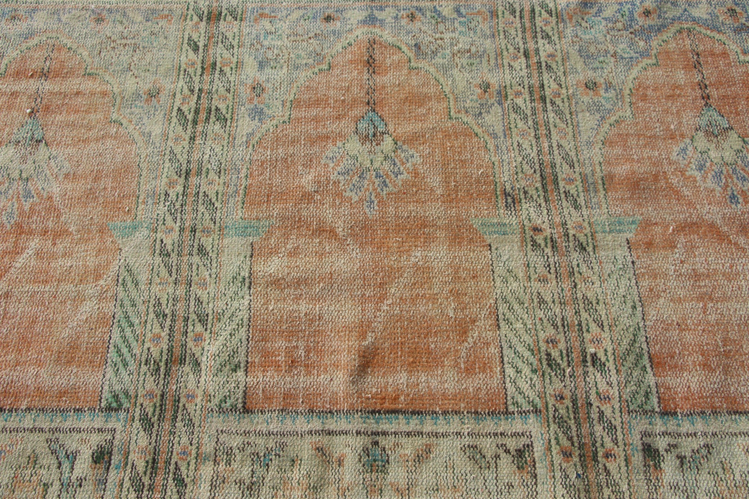 Mutfak Halıları, 4.1x18.3 ft Yolluk Halıları, Turuncu Ev Dekorasyonu Halısı, Merdiven Halıları, Aztek Halısı, Vintage Halı, Türk Halıları, Koridor Halısı, Oushak Halıları