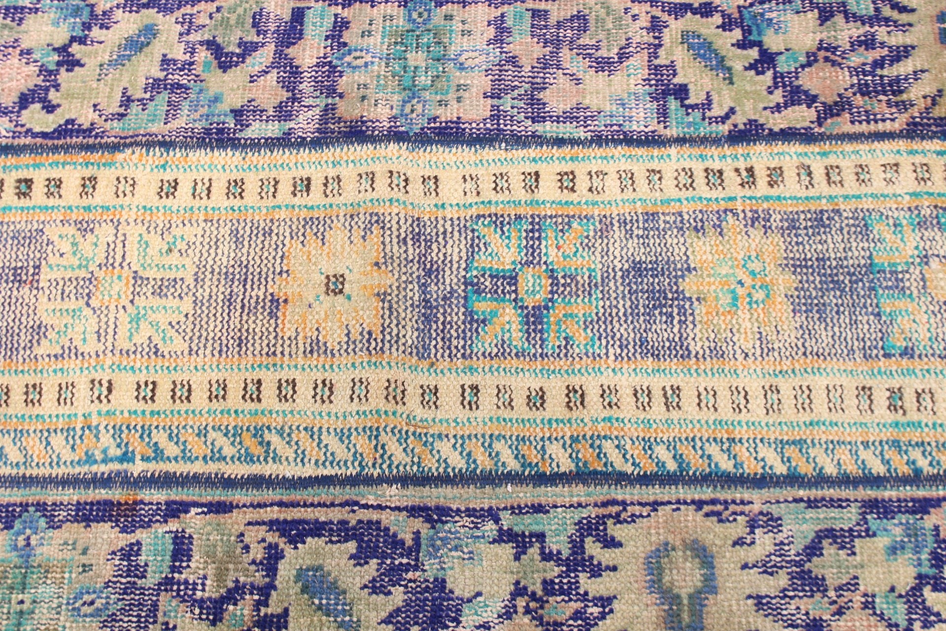 Vintage Rugs, Blue Antique Rug, 2.4x5 ft Small Rug, Moroccan Rug, Rugs for Entry, Wall Hanging Rug, Wool Rug, Car Mat Rug, Turkish Rugs