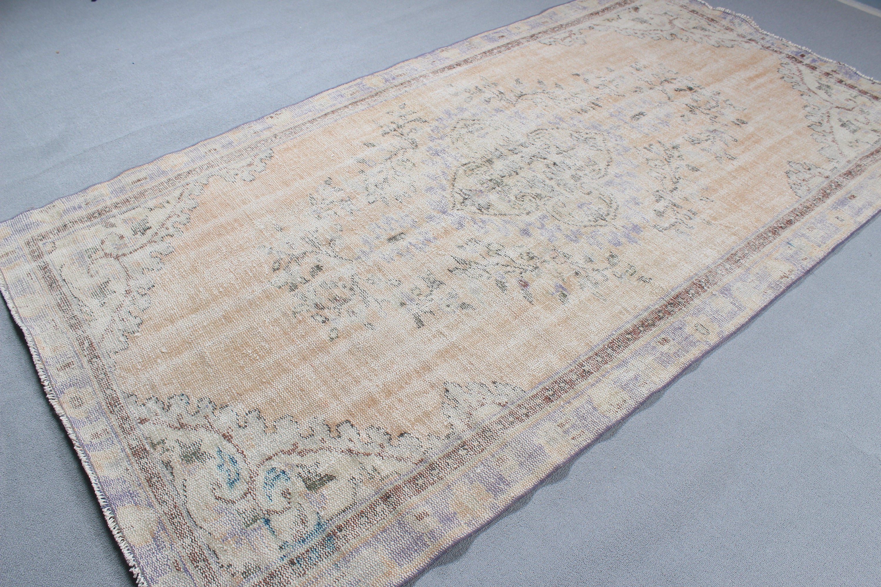 Large Oushak Rugs, Vintage Rug, Boho Rugs, 4.9x9 ft Large Rugs, Beige Modern Rug, Turkish Rugs, Anatolian Rug, Bedroom Rugs