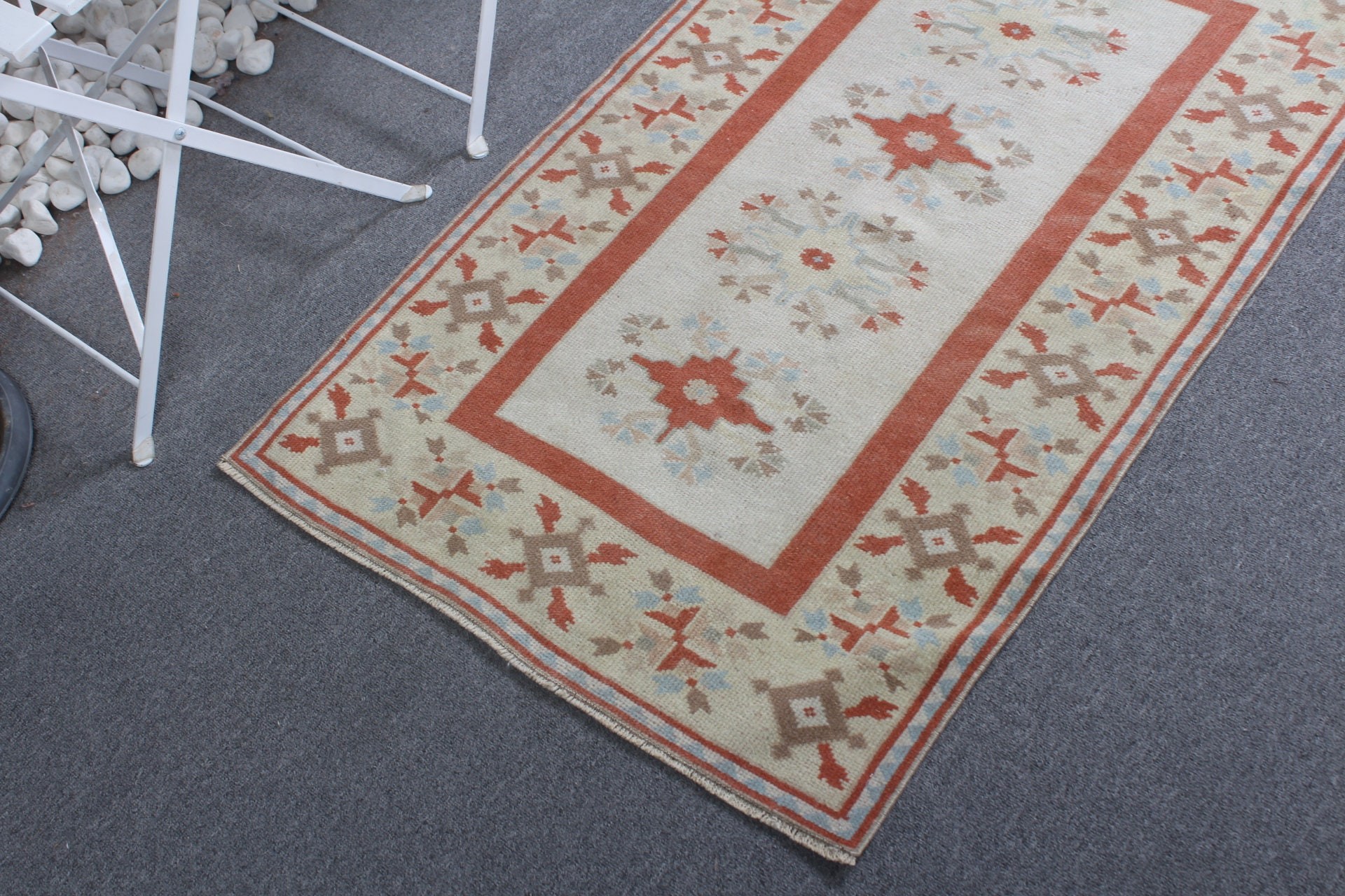 Beige Anatolian Rug, Bedroom Rug, 2.5x3.9 ft Small Rug, Nursery Rug, Bathroom Rug, Rugs for Bath, Oushak Rug, Vintage Rug, Turkish Rug