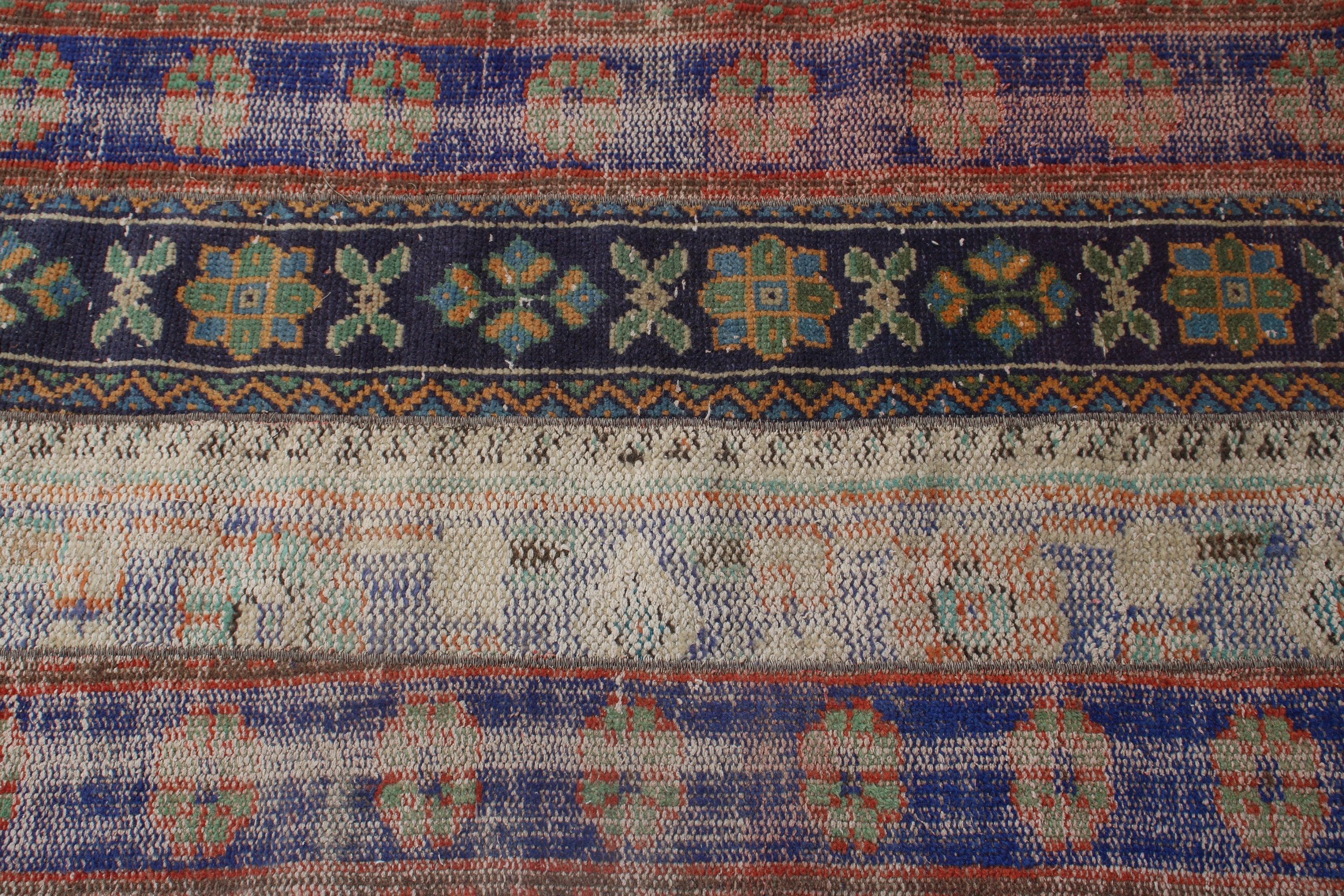 Vintage Rug, Luxury Rug, Kitchen Rugs, Tribal Rugs, 2.4x4.1 ft Small Rug, Wall Hanging Rugs, Blue Bedroom Rugs, Home Decor Rug, Turkish Rug