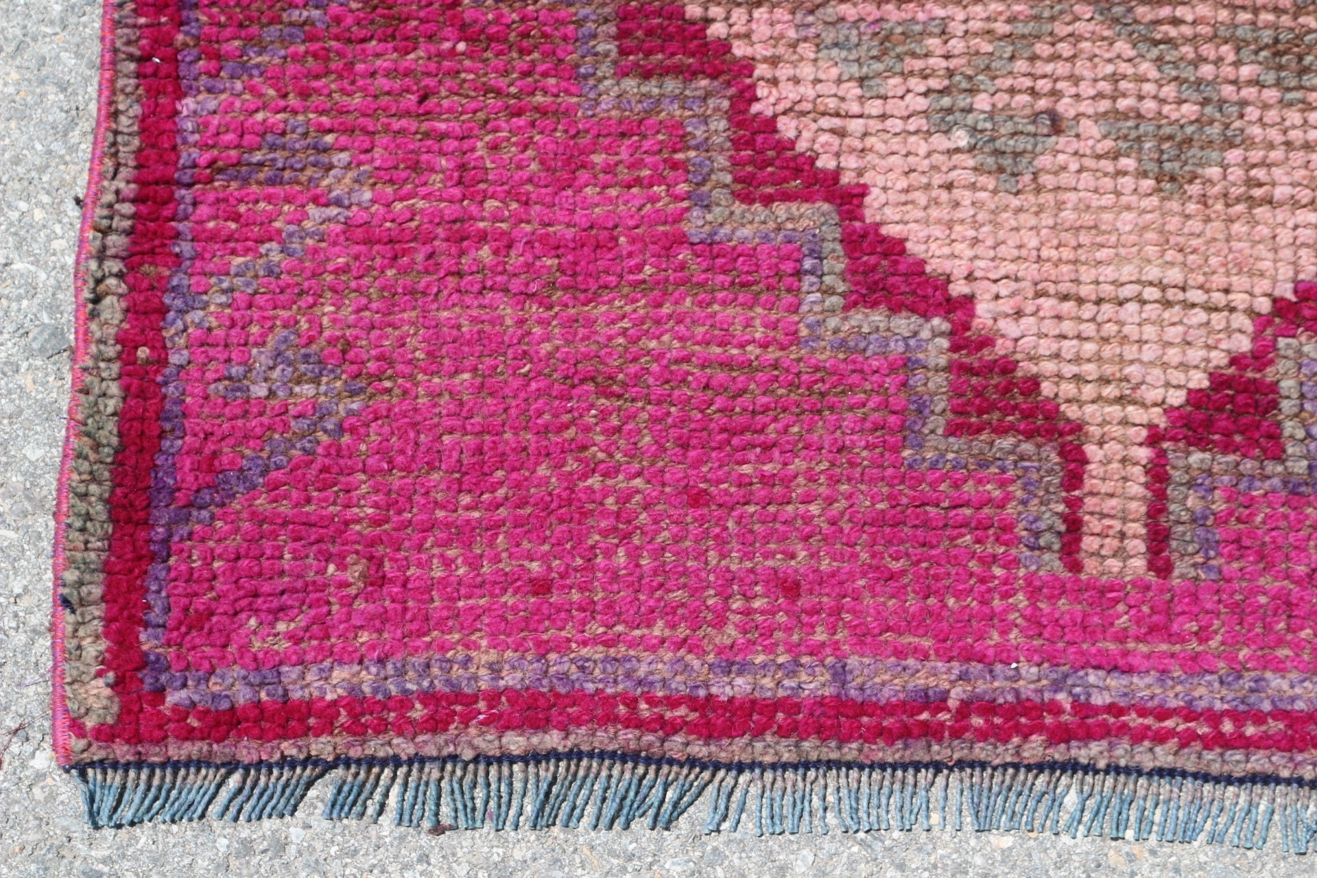 Vintage Rug, Rugs for Kitchen, Turkish Rug, Kitchen Rug, Pink Moroccan Rug, Stair Rug, Oriental Rugs, 3.2x9.1 ft Runner Rug