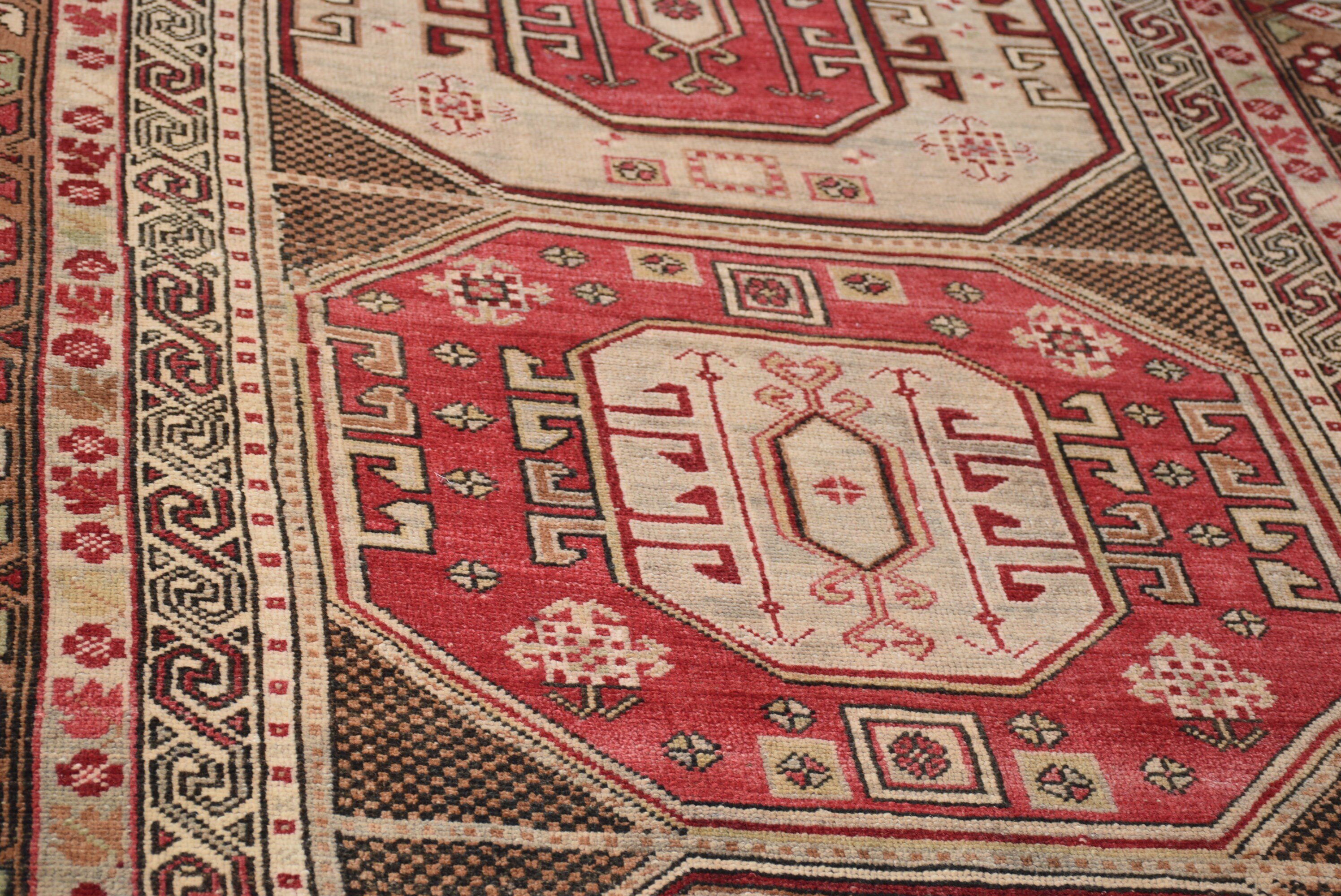 Vintage Rugs, Cool Rug, 4.6x9.6 ft Large Rug, Red Oriental Rug, Living Room Rug, Bedroom Rug, Natural Rug, Oriental Rugs, Turkish Rugs